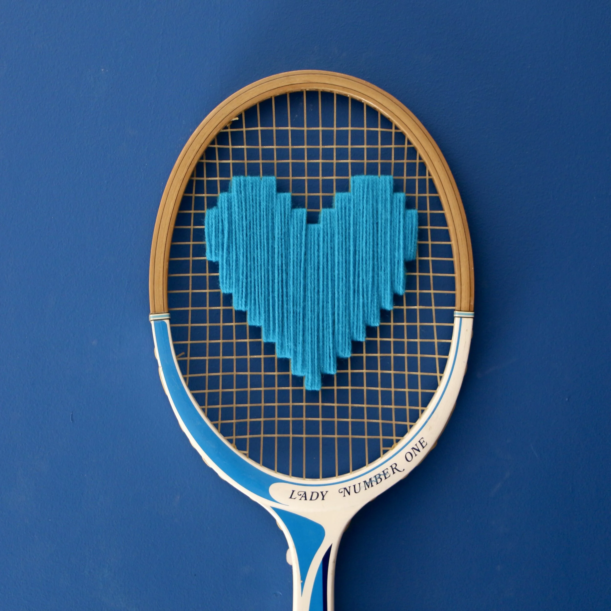Raquette Send Love Donnay Bleue Coeur Bleu