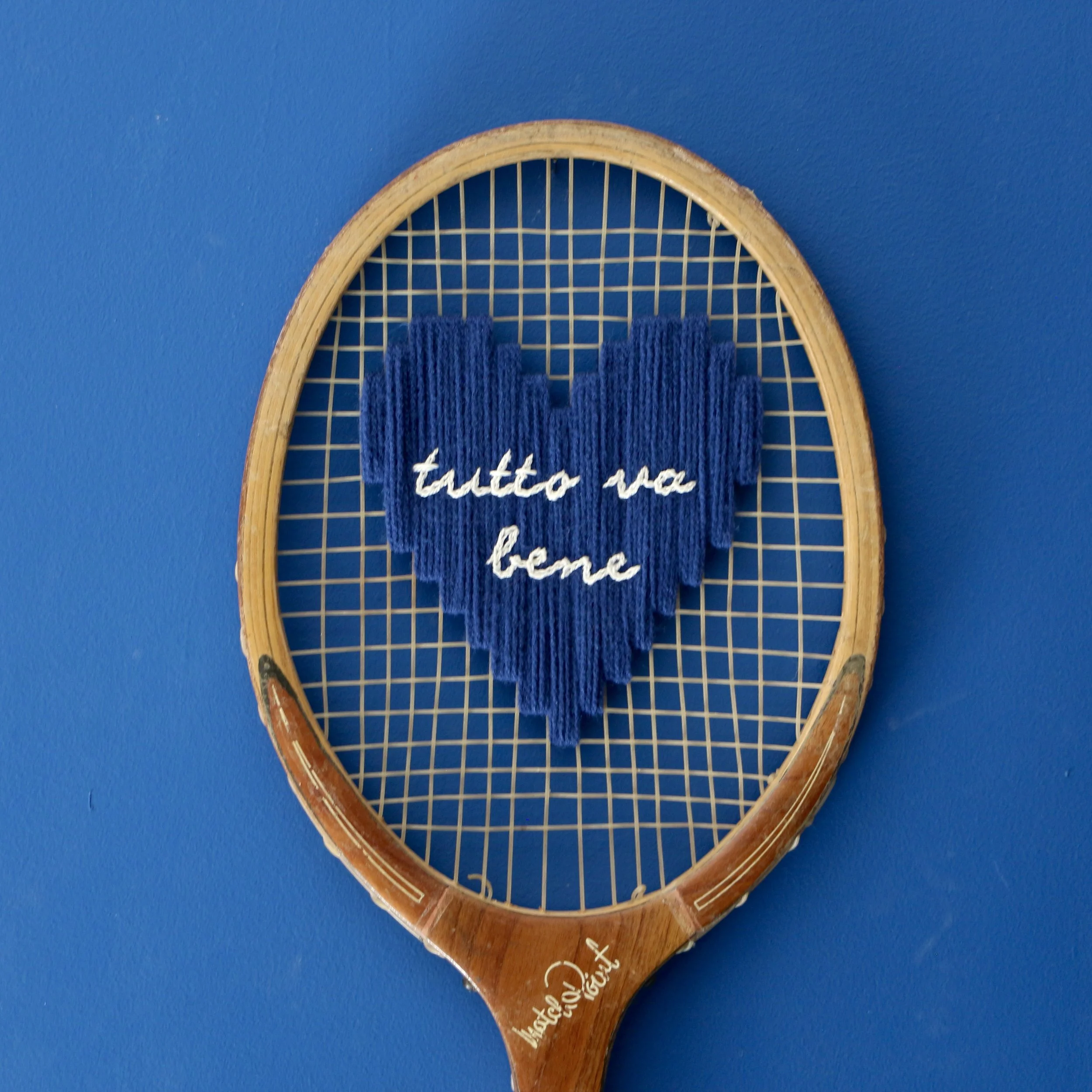 Raquette Send Love Match Point Coeur Bleu Tutto va bene