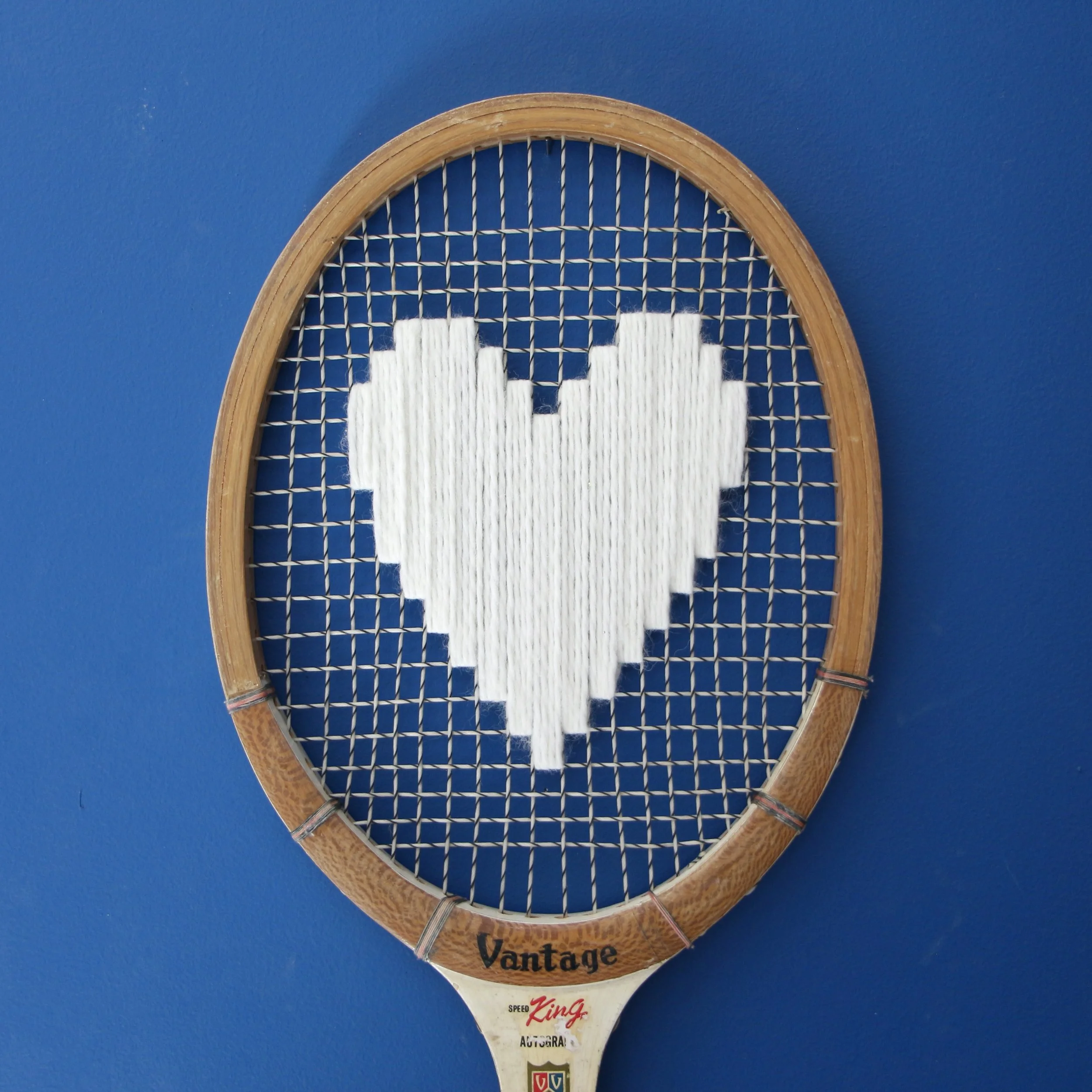 Raquette Send Love Vantage Coeur Blanc