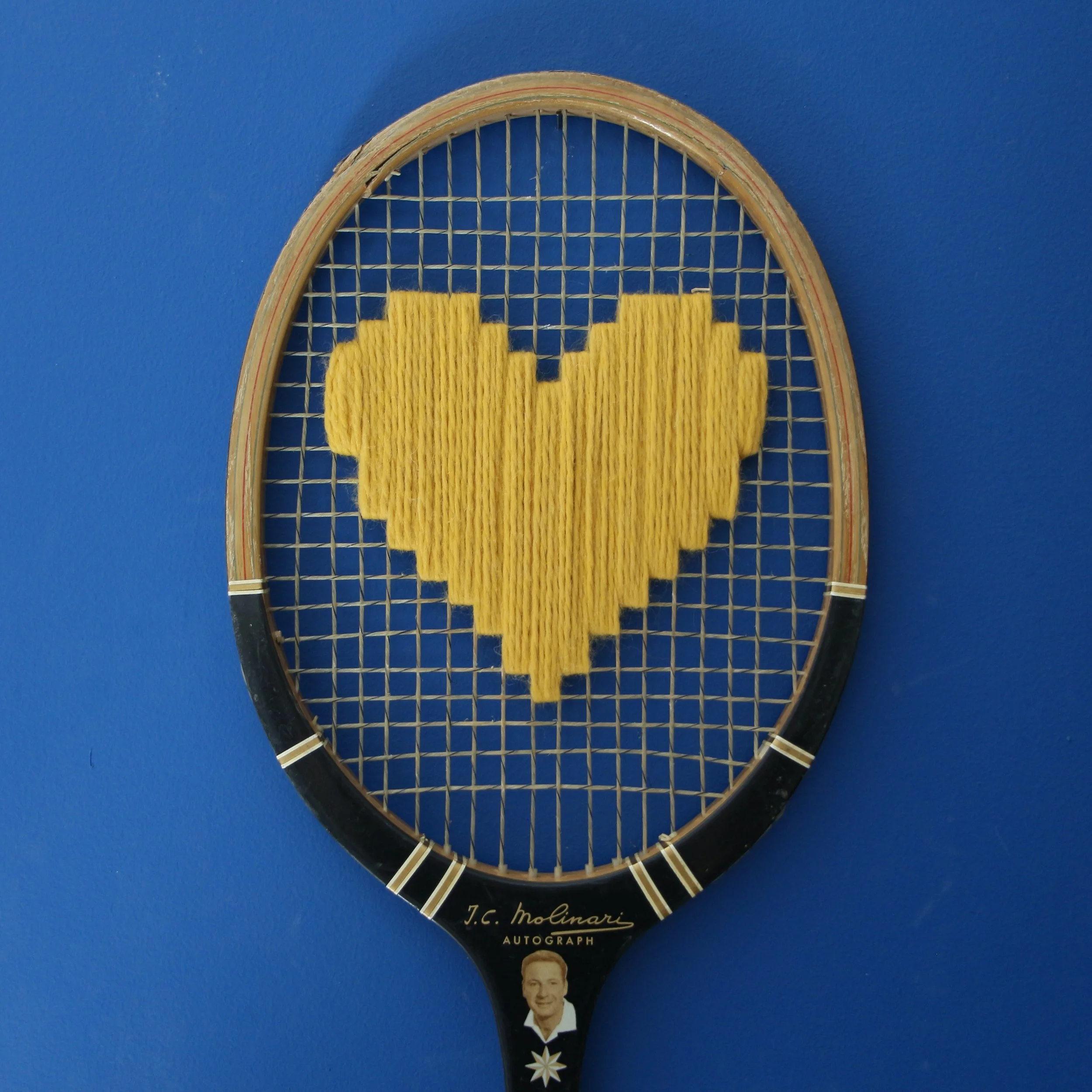 Raquette Send Love Daviscupman Molinari Coeur Jaune