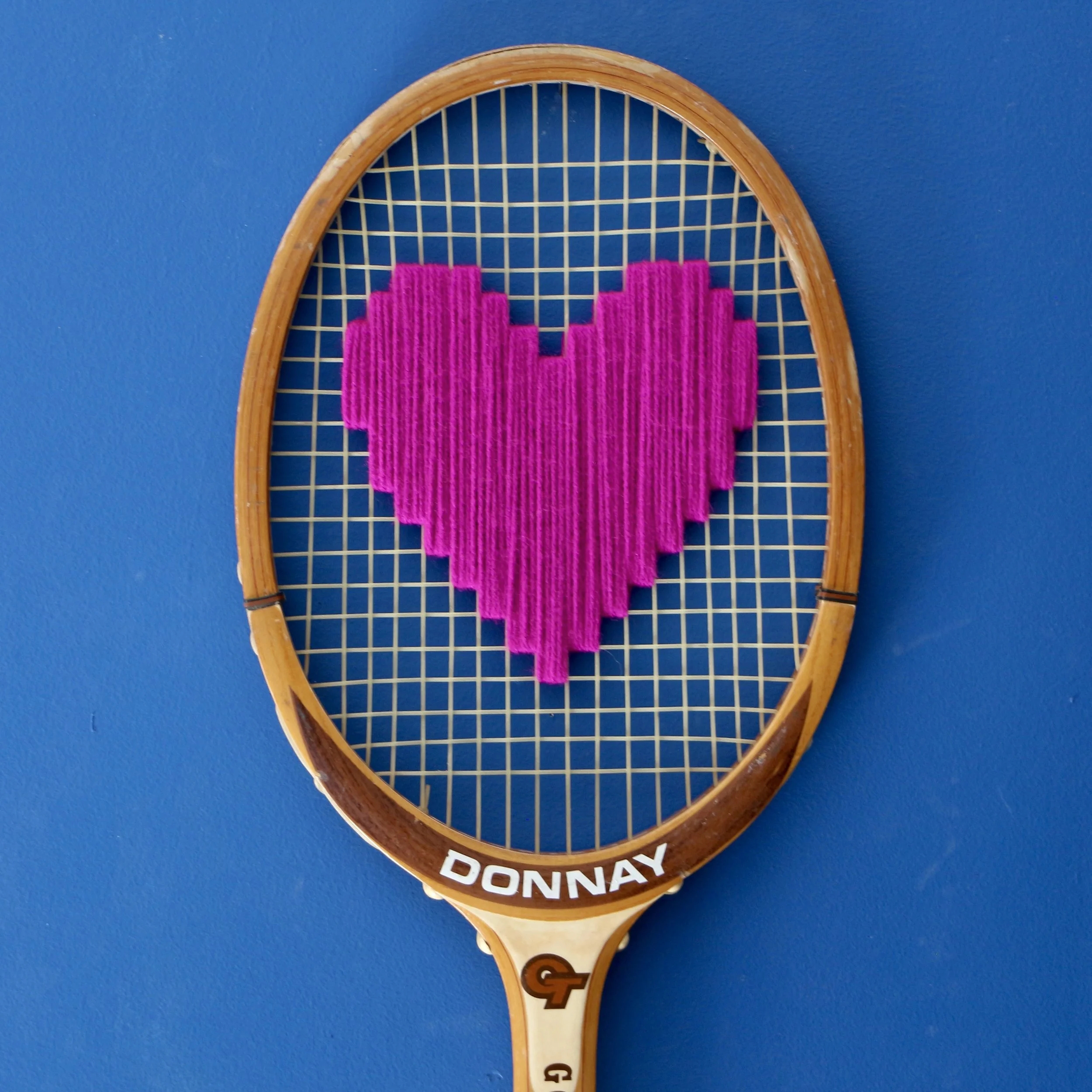 Raquette Send Love Golden Team Coeur Rose