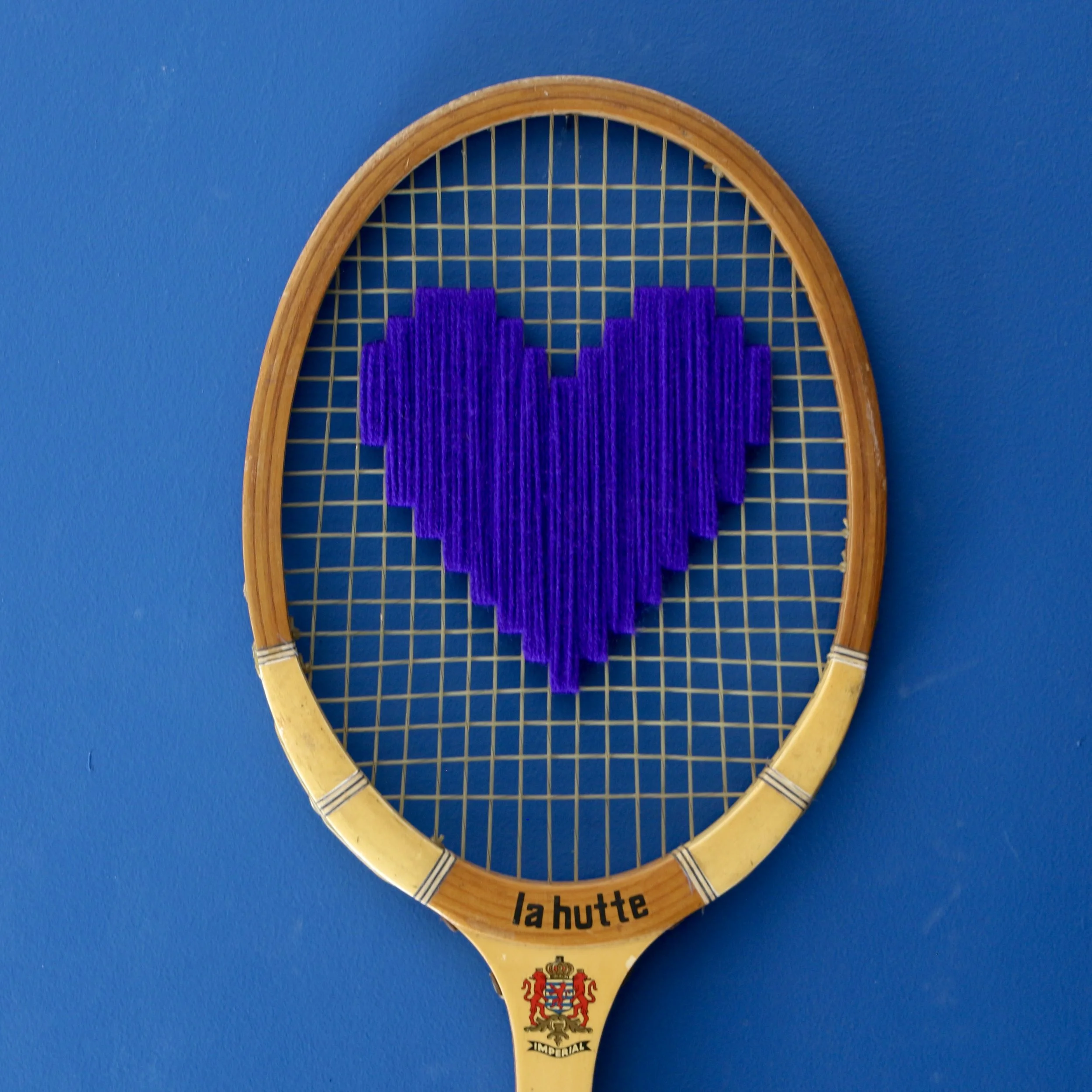 Raquette Send Love La Hutte Coeur Violet