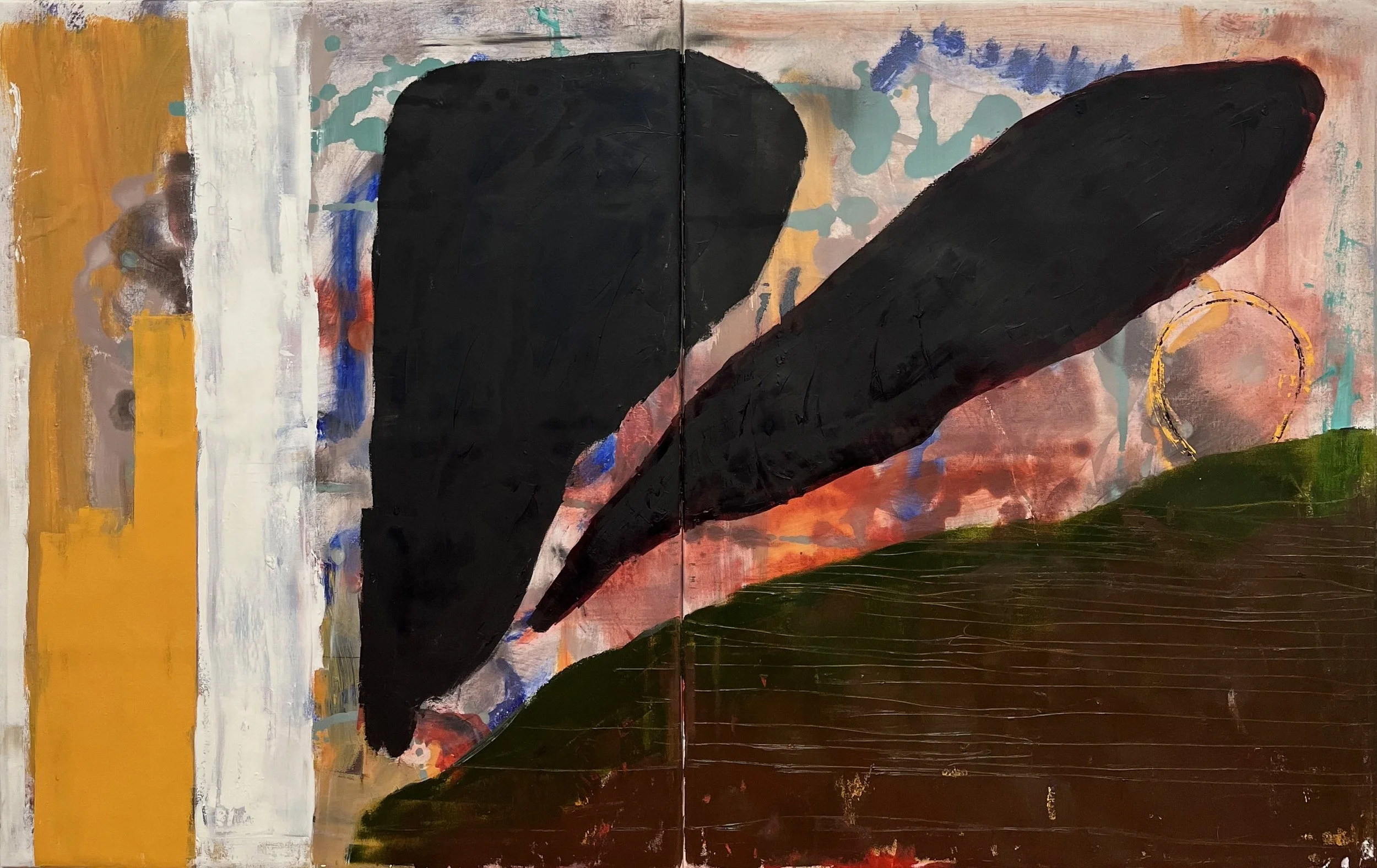 Crush On You, 2025, oil on canvas, 28 X 45 in.