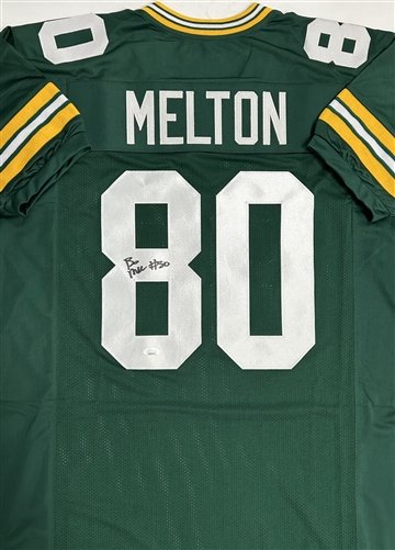 Bo Melton Autographed Signed Packers Receiver Custom Replica Green Jersey (OKAUTHENTICS)