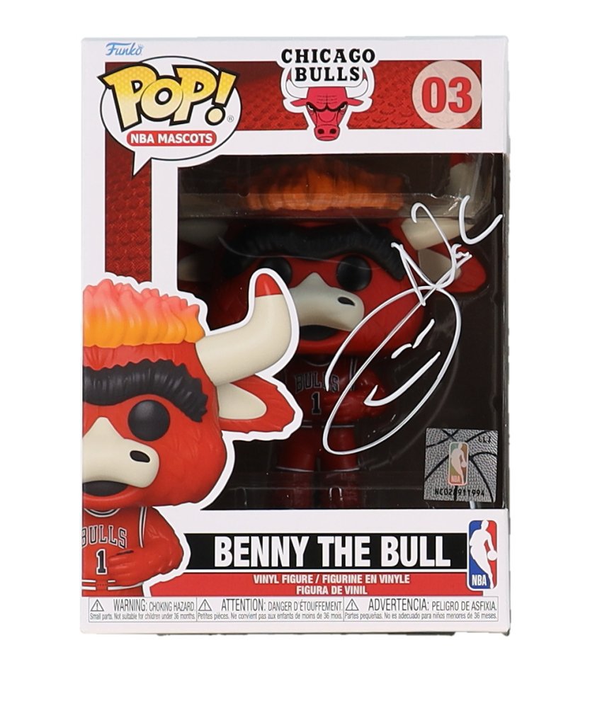Joakim Noah Signed "Bulls" #03 Benny The Bull Funko Pop! Vinyl Figure with Hand-Drawn Sketch (Schwartz)
