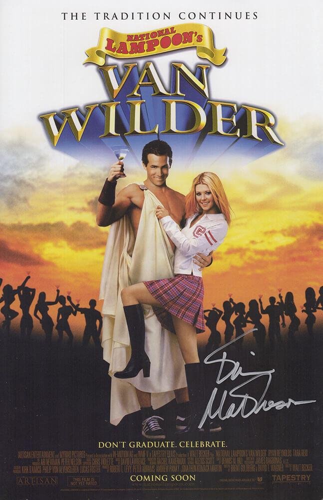 Tim Matheson Signed "National Lampoon's Van Wilder" 11x17 Movie Poster (Schwartz) Vance Wilder Sr.