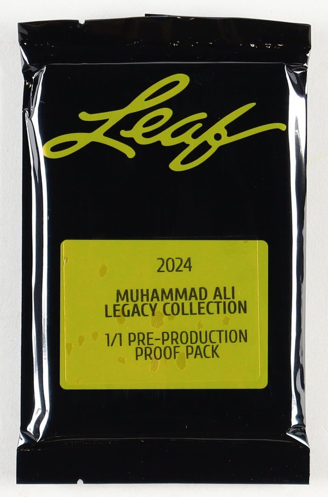 Muhammad Ali 2024 Leaf Legacy Collection 1/1 Pre-Production Proof Pack All Serially Numbered #1/1