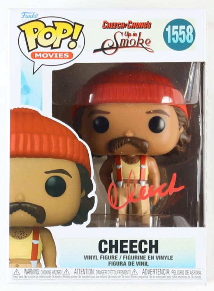 Cheech Marin Signed "Cheech & Chong's Up In Smoke" Chong #1558 Funko Pop! Vinyl Figure (JSA) Cheech