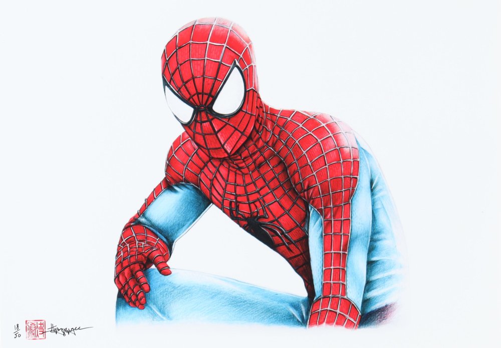 "Spider-Man" Limited Edition 8x12 Art Print by Thang Nguyen #/50 (PA) Renowned Artist (Supershinobi) | Limited Edition #/50
