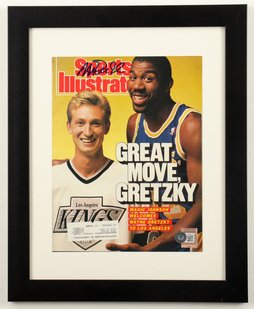 Magic Johnson Signed Custom Framed 1988 Sports Illustrated Magazine Display (Beckett) Beckett Witnessed