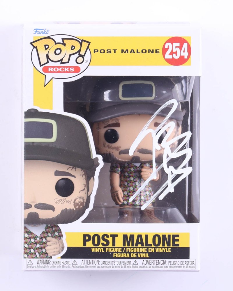 Post Malone Signed "Post Malone" #254 Funko Pop! Vinyl Figure (JSA)