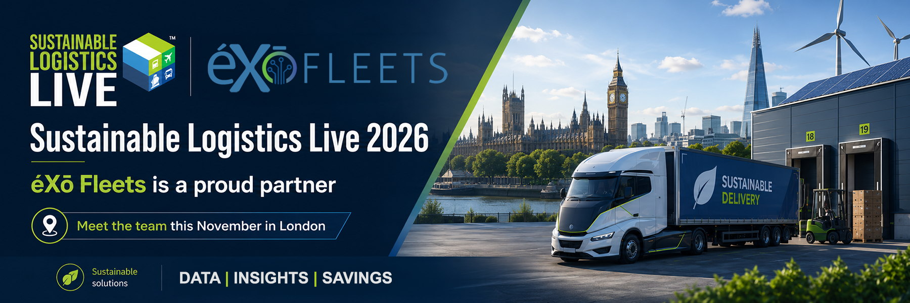 eXo fleets proud partner with sustainable logistics live london 2026