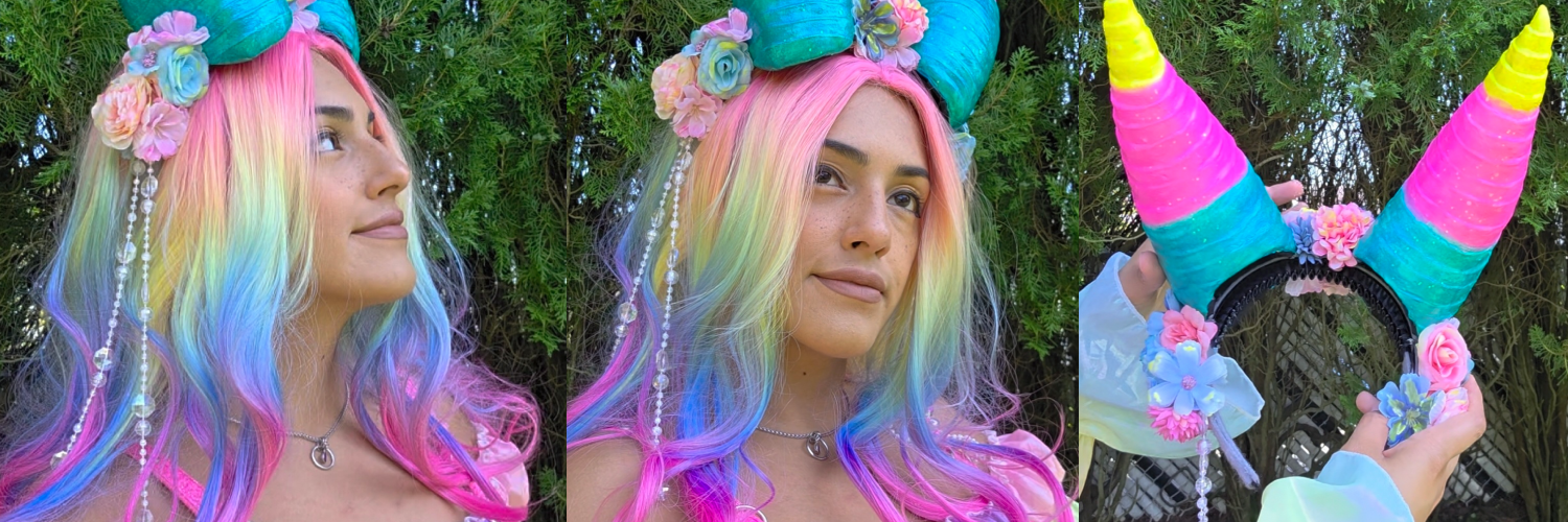 Floral Horned Headdress