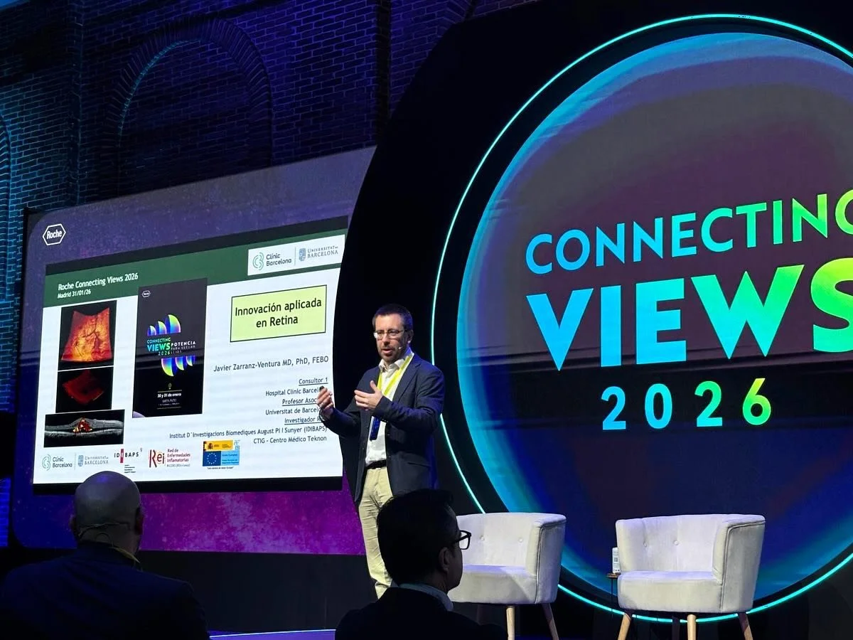 Connecting Views 2026: Excelente reuni&oacute;n de actualizaci&oacute;n en Retina, un a&ntilde;o m&aacute;s y cada vez mejor!!! Much&iacute;simas gracias a @roche @roche_spain por el apoyo constante a la educaci&oacute;n m&eacute;dica! @hospital_clin