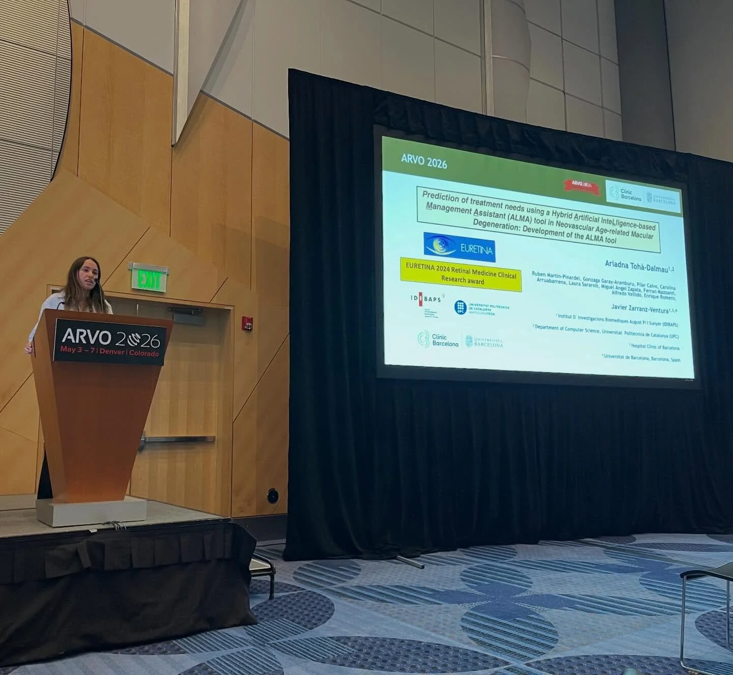 @arvoinfo Association for Research in Vision and Ophthalmology (ARVO) 2026 Annual meeting at Denver (USA 🇺🇸)

A great pleasure to share the #firstresults of the #ALMAproject, the development of the #ALMA (Artificial InteLligence-based Management As