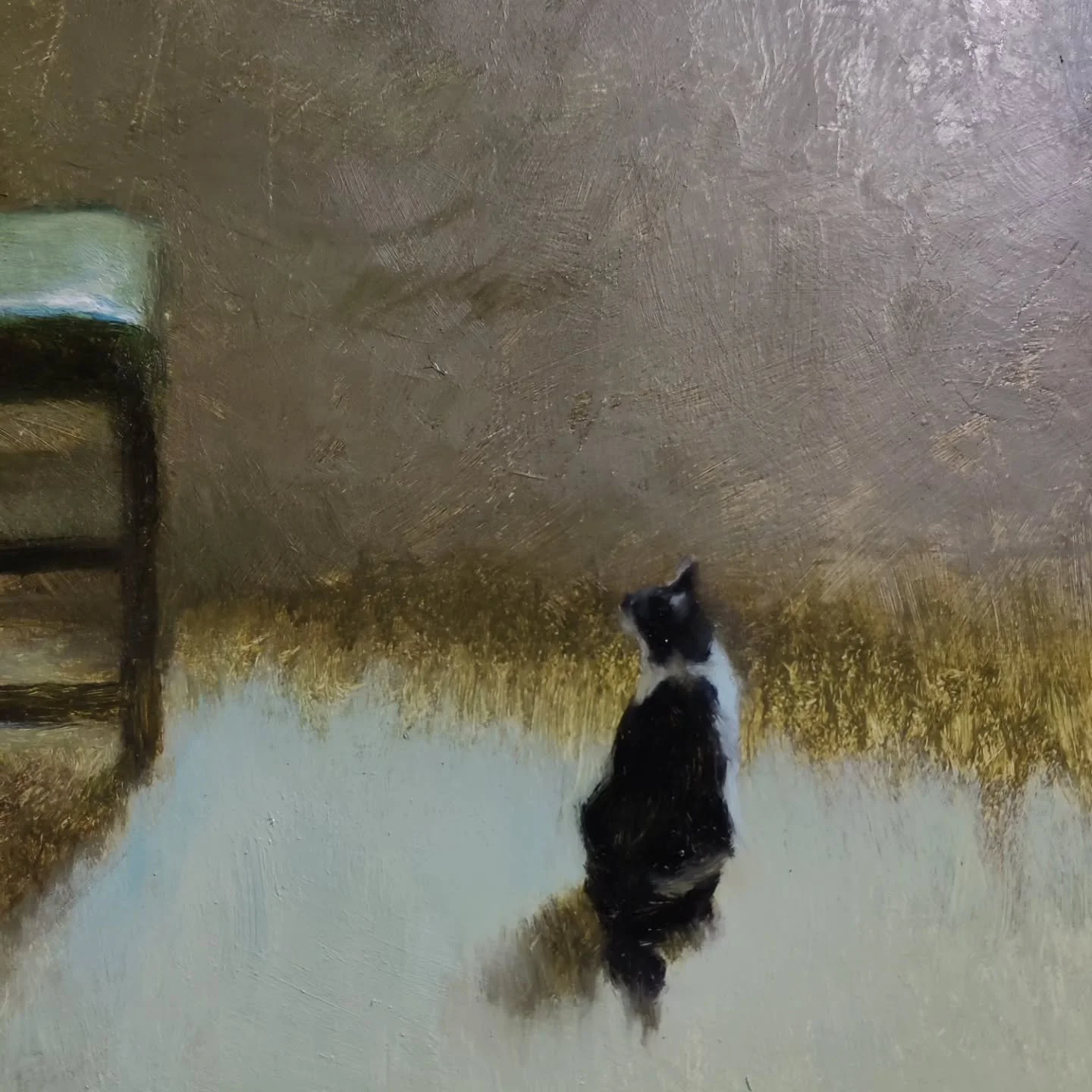 &Aring;nden 

(the spirit)

Oil on ACM 
35 x 45 cm (cropped)

#painting #oilonpanel #oilpainting