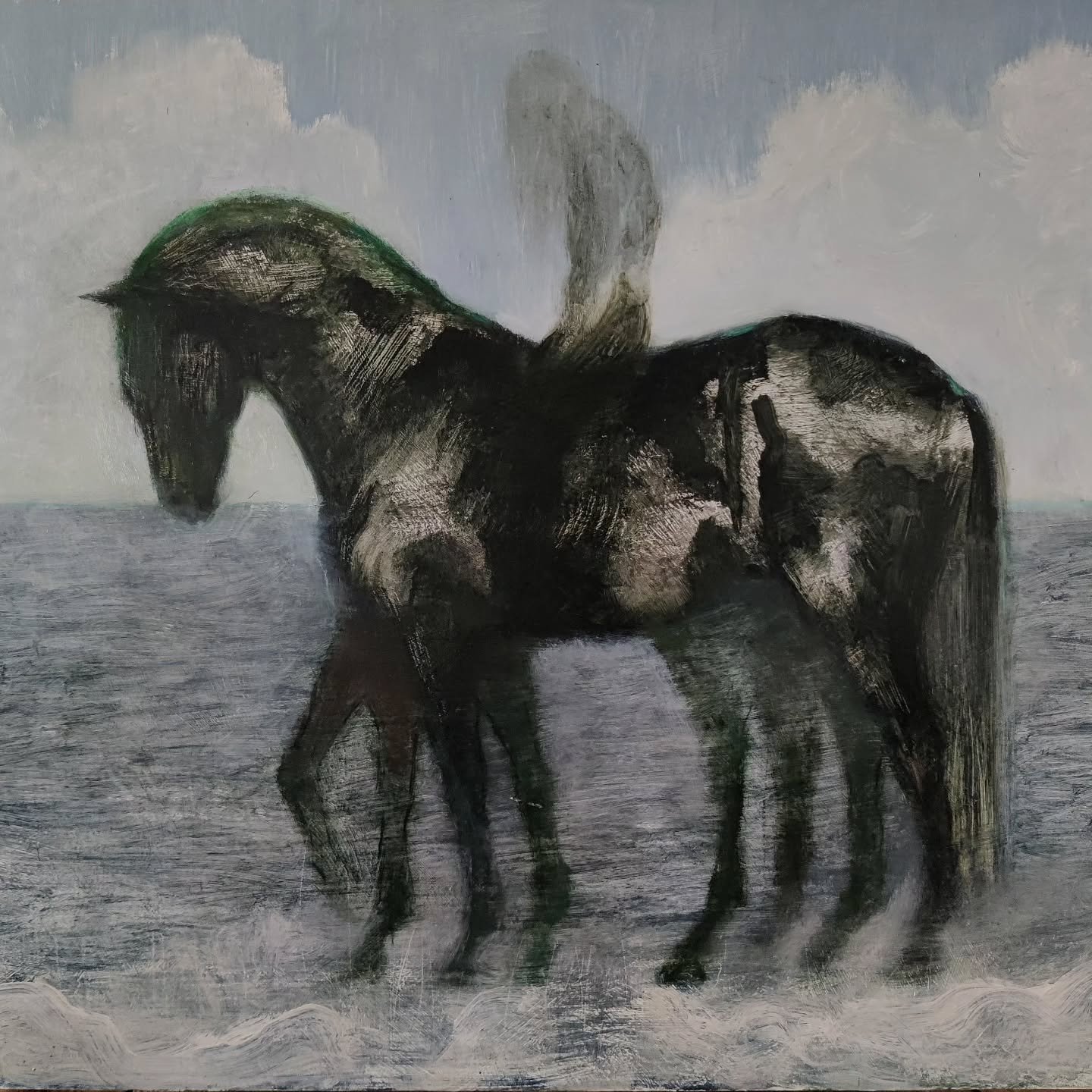 Sort hest ved havet (Nordvind)

Olie p&aring; aluminium
2025
45 x 35 cm 
(cropped)

🔴 sold

#oilpainting #oilpaint #painting