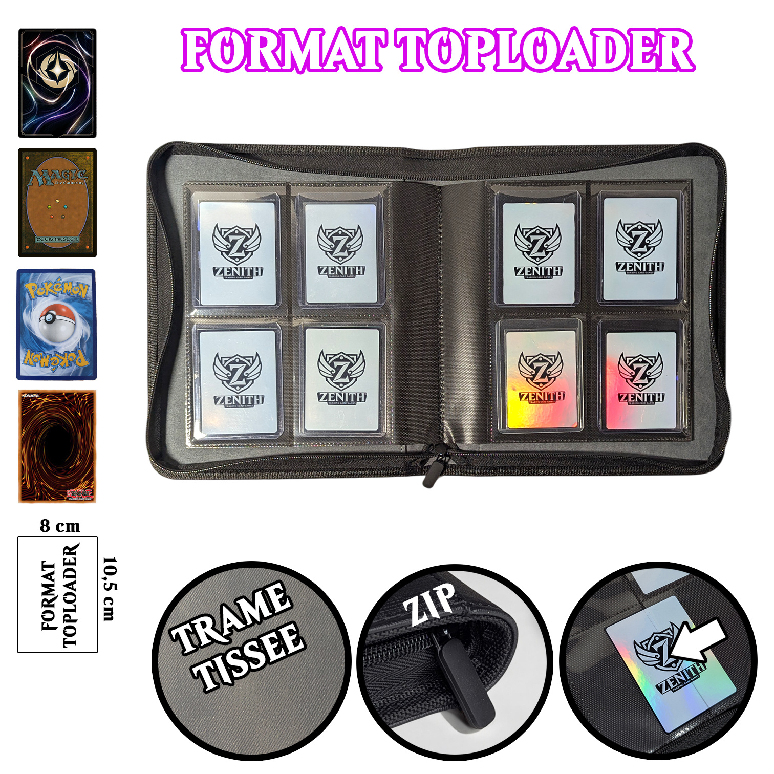 "Poket Top Binder" Classeur pour Toploader (112 empacements)