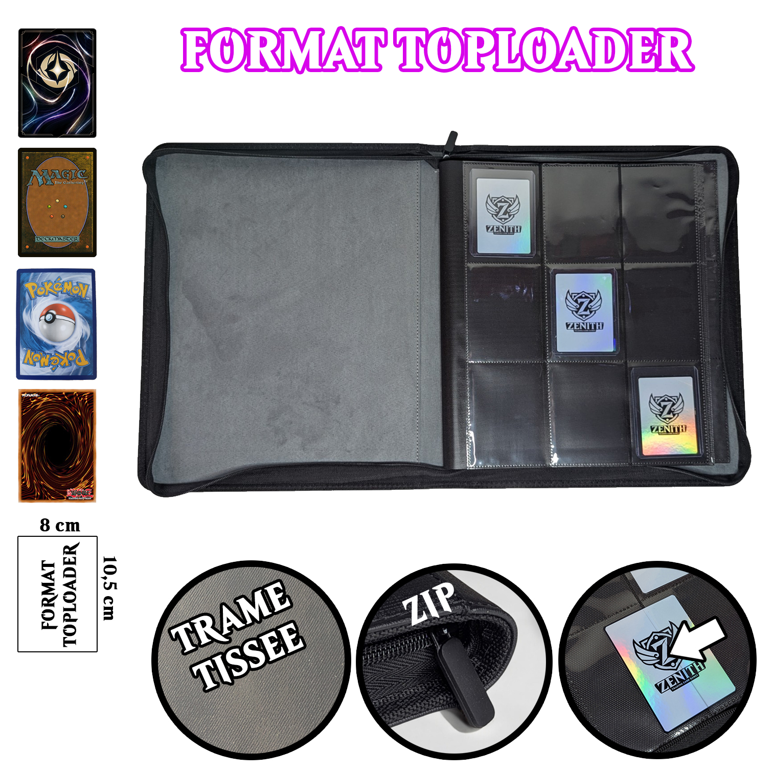 "Top Binder" Classeur pour Toploaders (216 empacements)