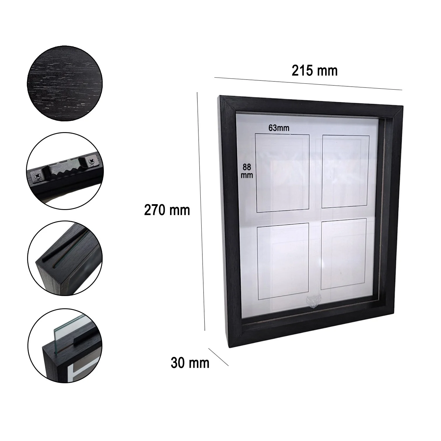 Cadre d'exposition 3D Vertical (4 emplacements)