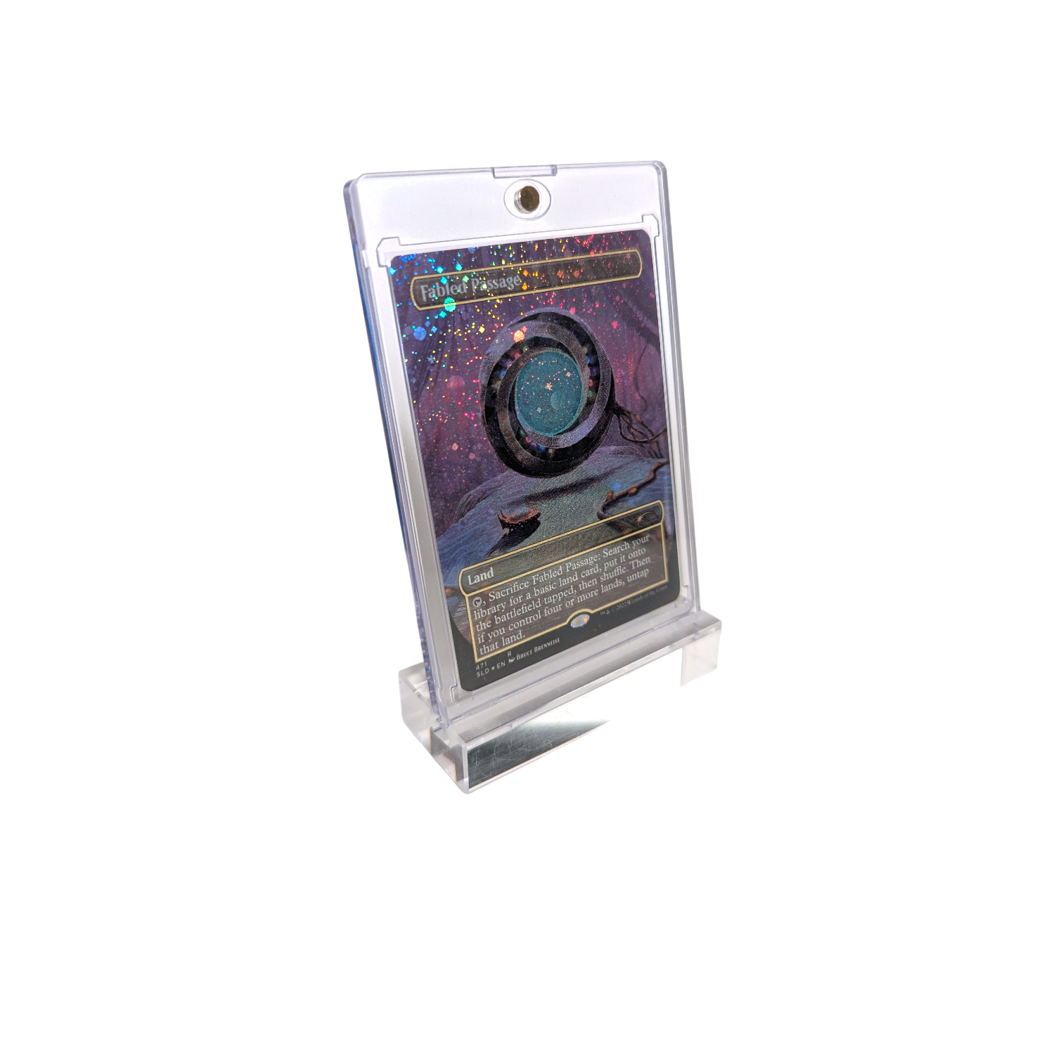 Présentoir "1 Carte" Acrylique (Hardcase magnetique + support)