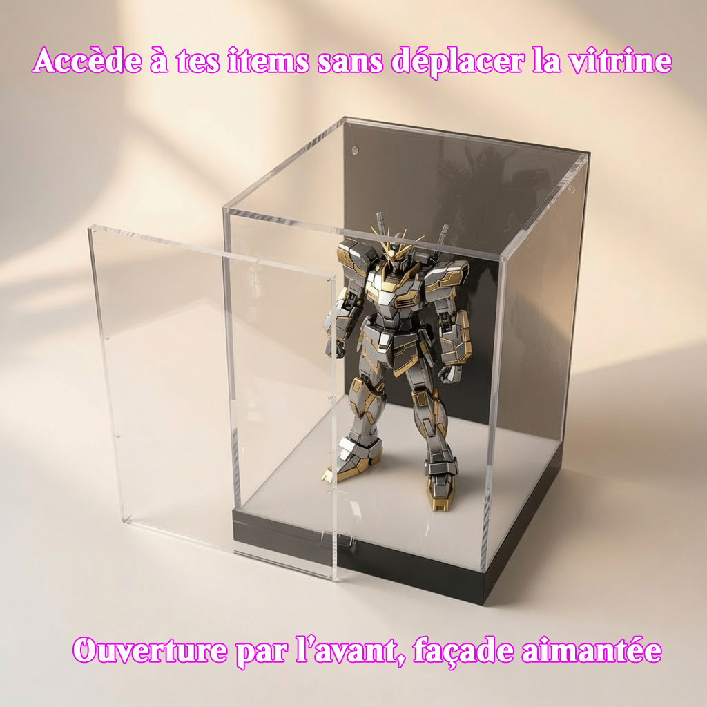 Ouverture frontale vitrine acrylique LED RGB zenith Light Box.png