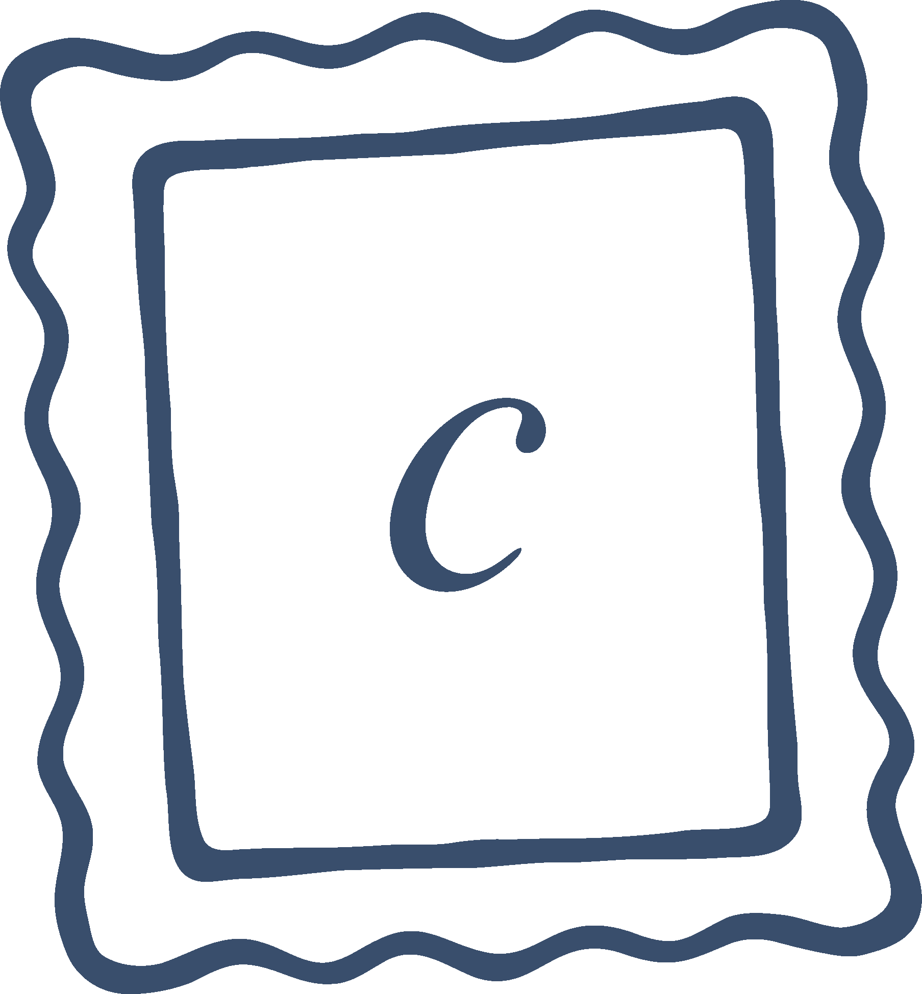 Stamp icon with a "C" in the middle