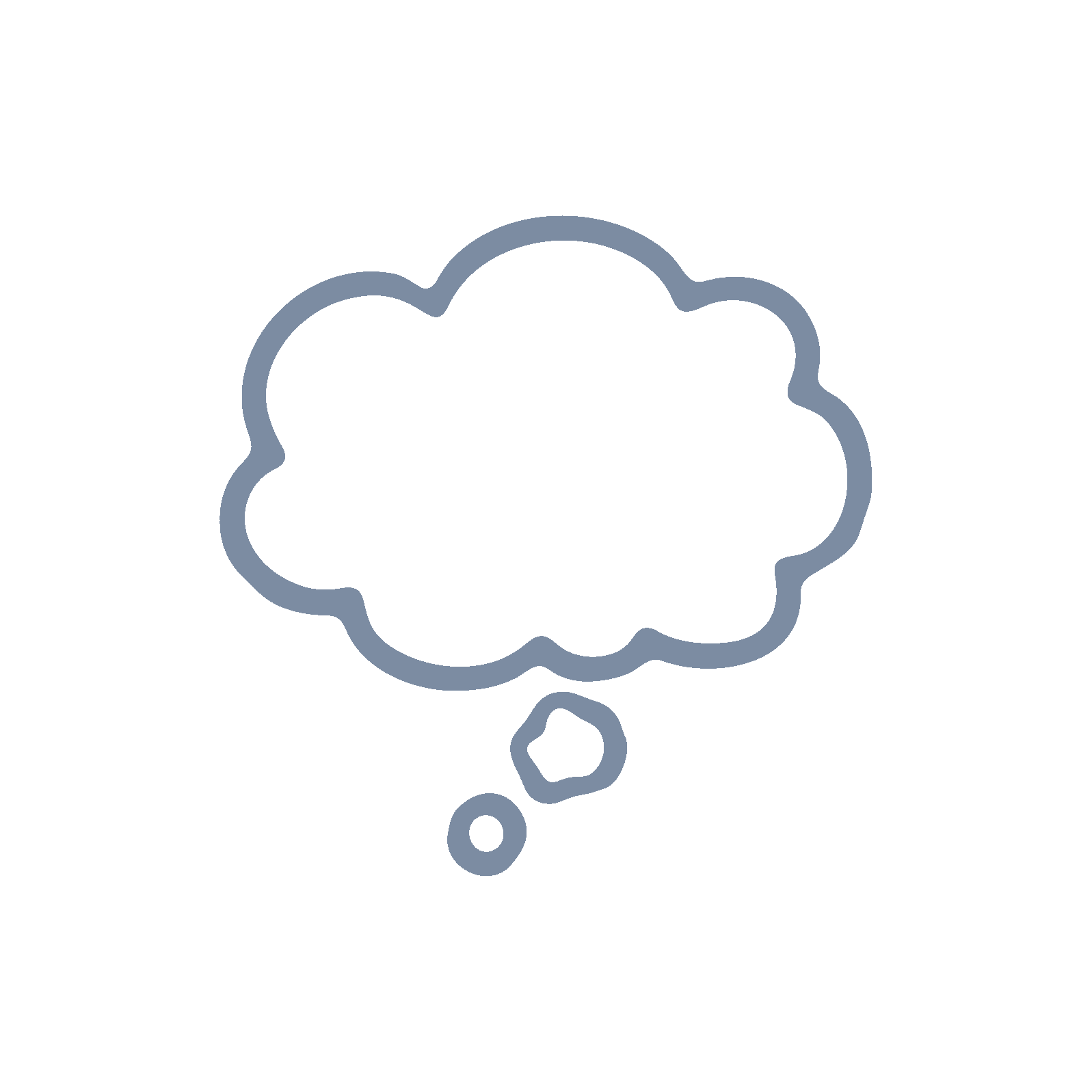 Cloud speech bubble icon