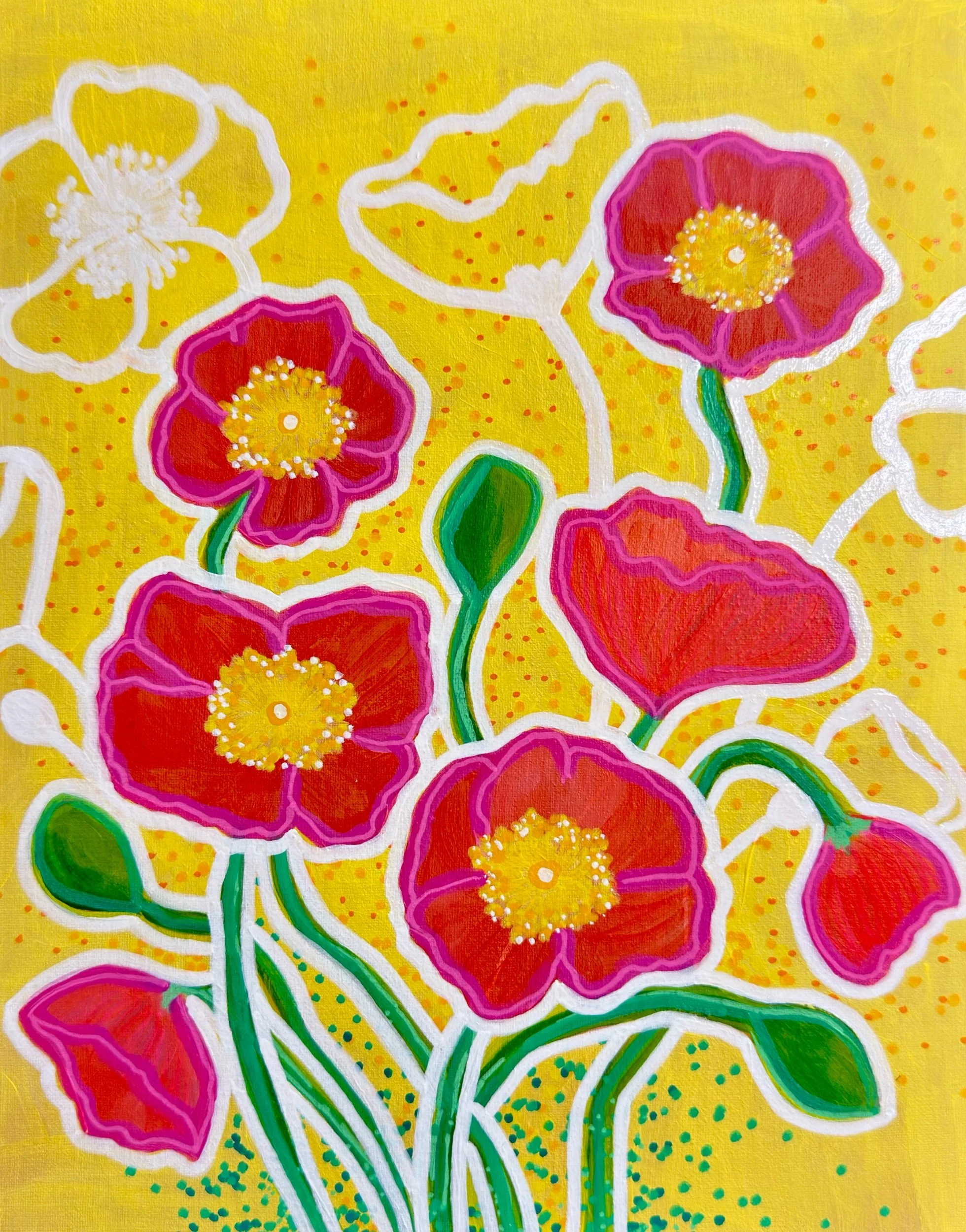 Poppies in August Art Print