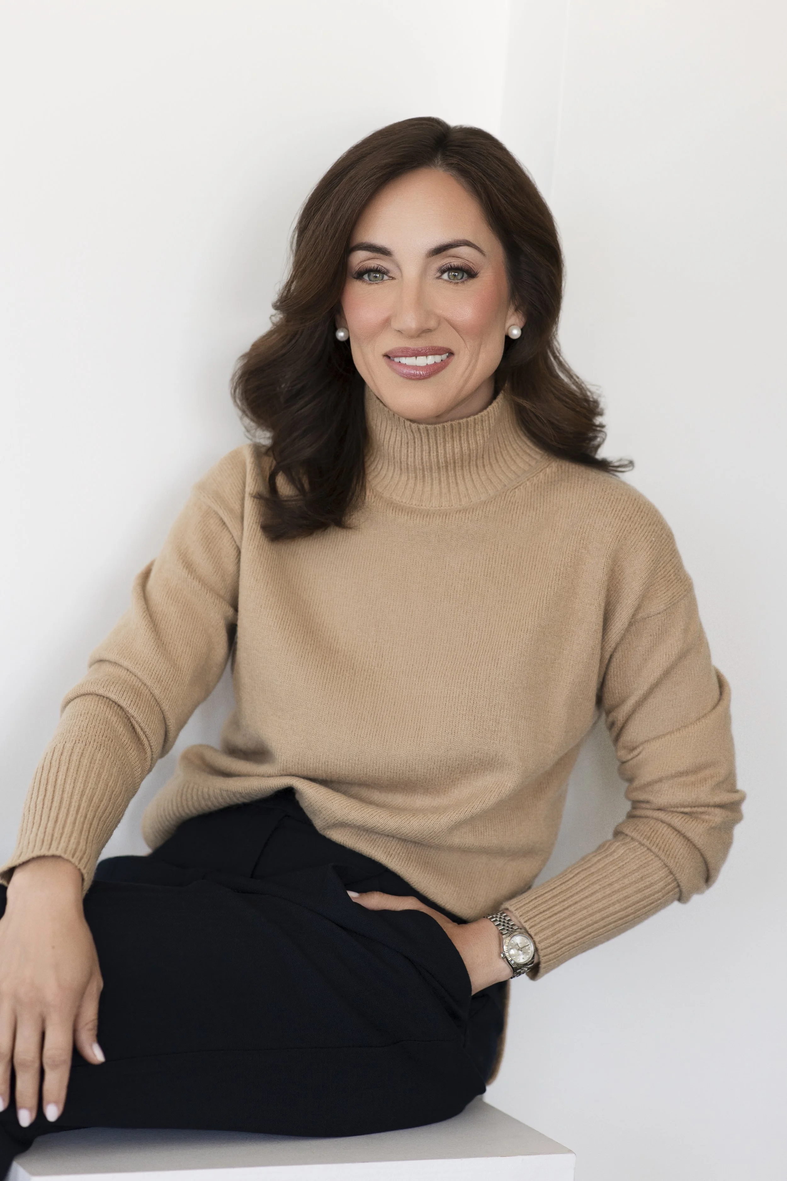 Women founder branding portraits in traverse city photography studio