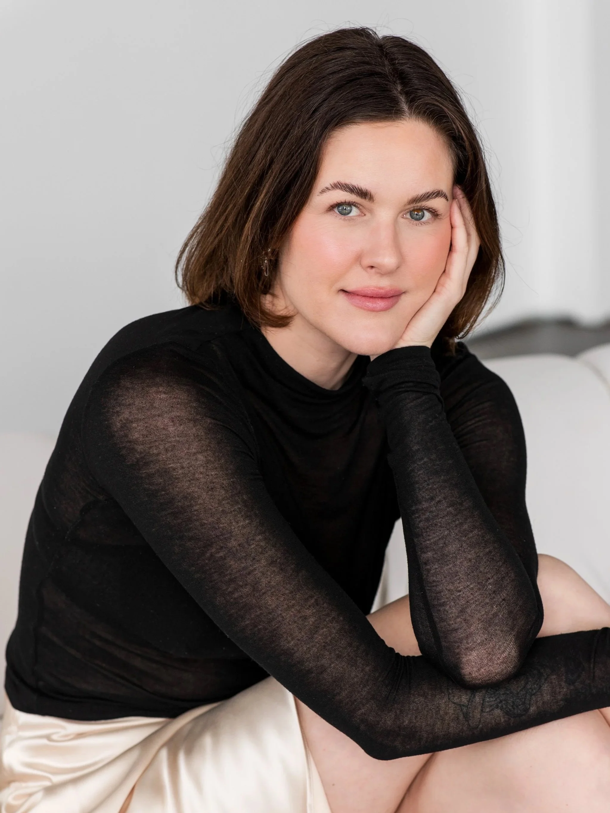 Female founder branding portraits in Traverse City Michigan