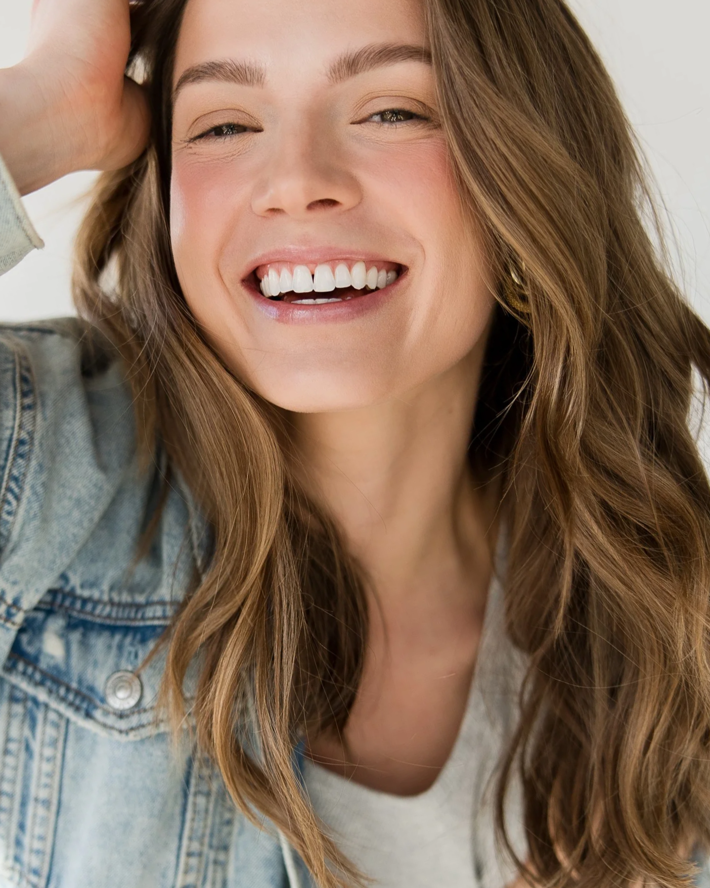 Beauty lifestyle portrait photography session at House of 301 Traverse City Studio