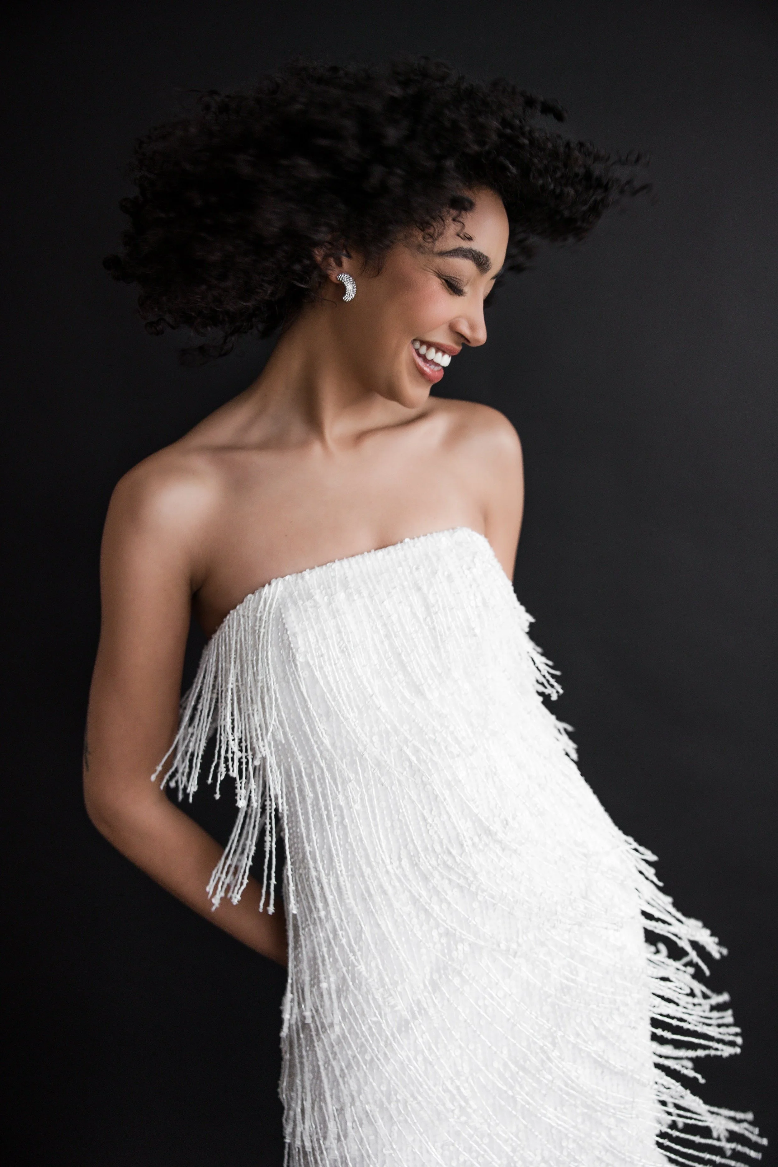 Traverse City Bridal Portraits in photography studio