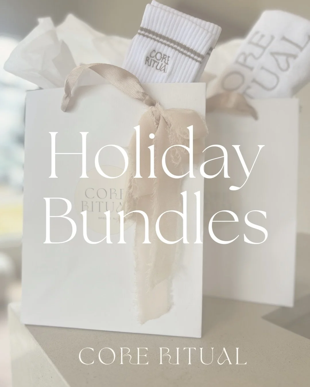 Our Holiday Specials have officially arrived &mdash; the perfect Ritual-inspired gifts for yourself or that lucky person on your list. 

🎄 Secret Santa &mdash; Only $25!
Includes: 1 Drop-In Class + grip socks packaged in a Core Ritual gift bag.
Tota