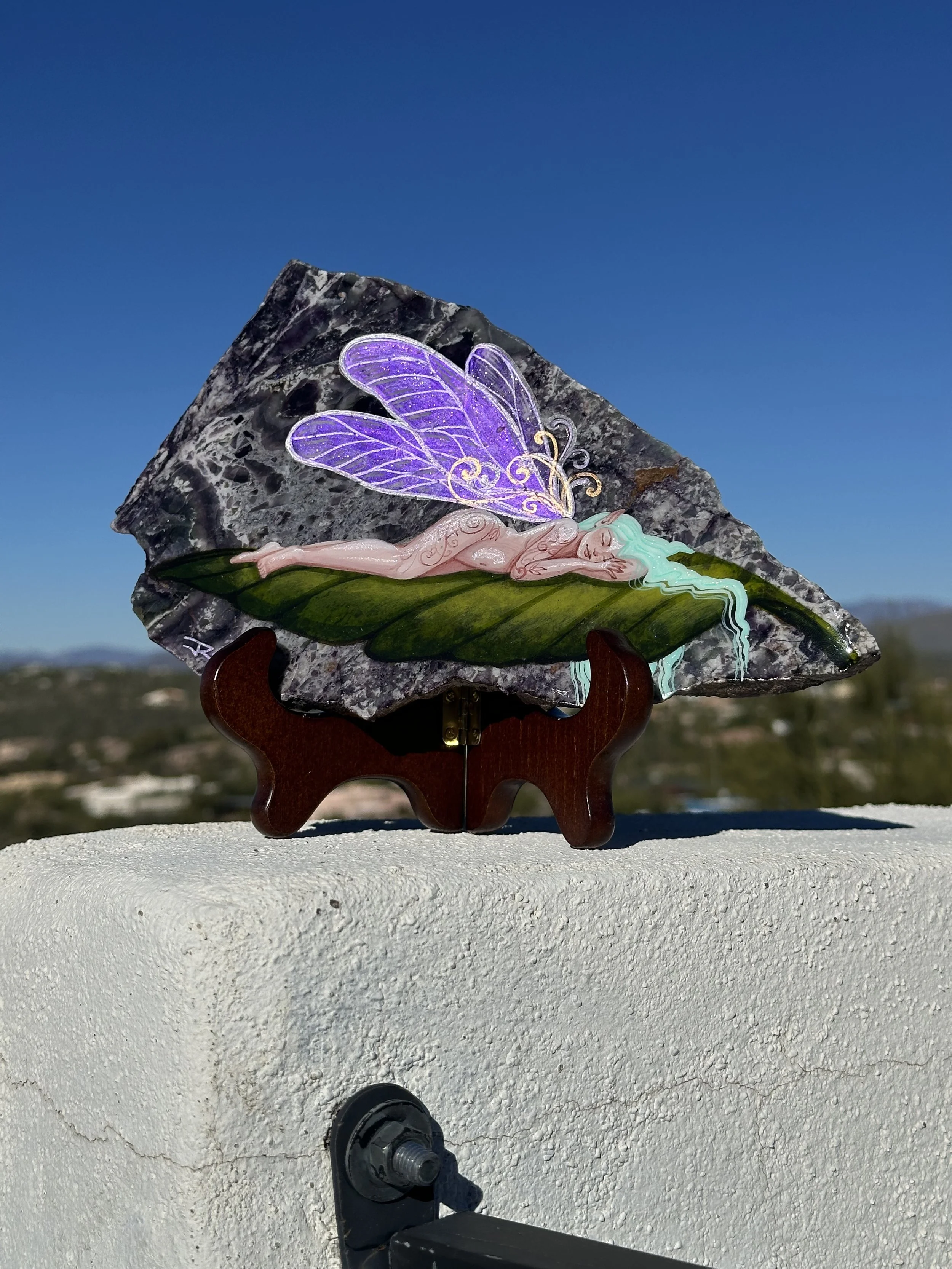 Fairy on Colorado fluorite