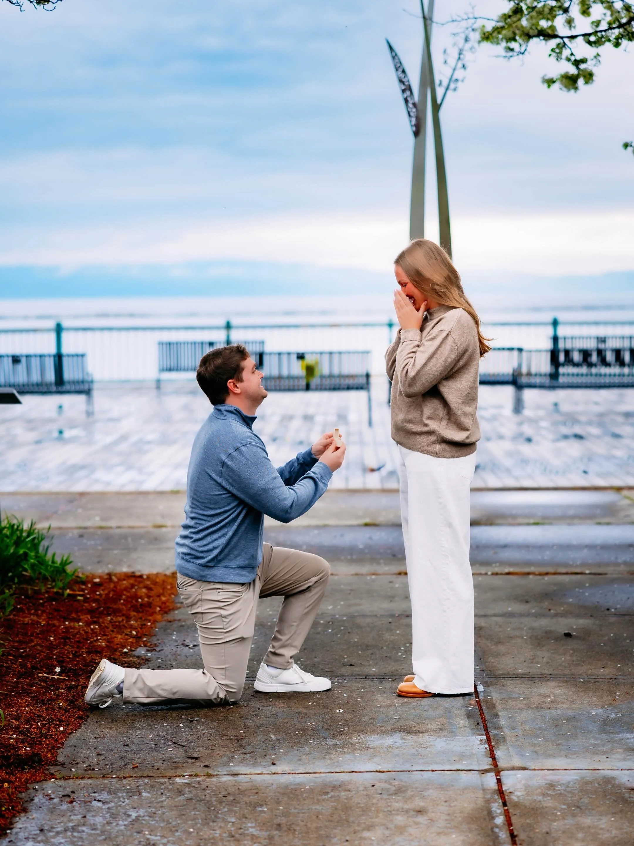 A beautiful evening for a proposal @btvparks.
Congratulations to Liam &amp; Abby on their engagement!