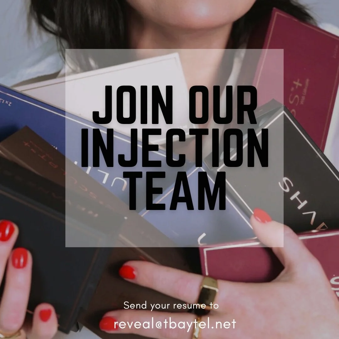 We&rsquo;re hiring.

Looking for an aesthetic injector with skill, passion, and a business-building mindset to join our growing team.

If you&rsquo;re ready to elevate your career in medical aesthetics, apply now.

📩 reveal@tbaytel.net
#thunderbay #