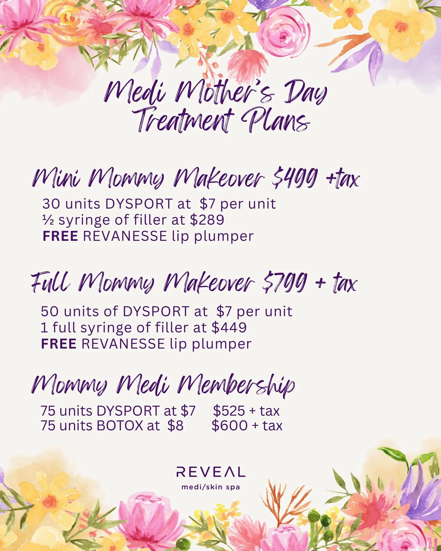 This Mother&rsquo;s Day&hellip; give her results she can see ✨

Our Medi Mother&rsquo;s Day Treatment Plans are designed to refresh, restore, and enhance&mdash;subtly and beautifully.

From smoothing to volume to a complete glow-up, these curated pac