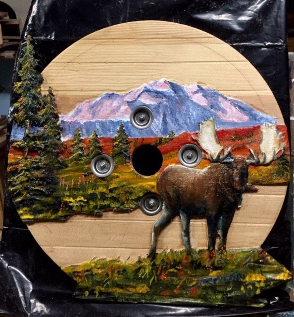 wire reel moose painted..jpg