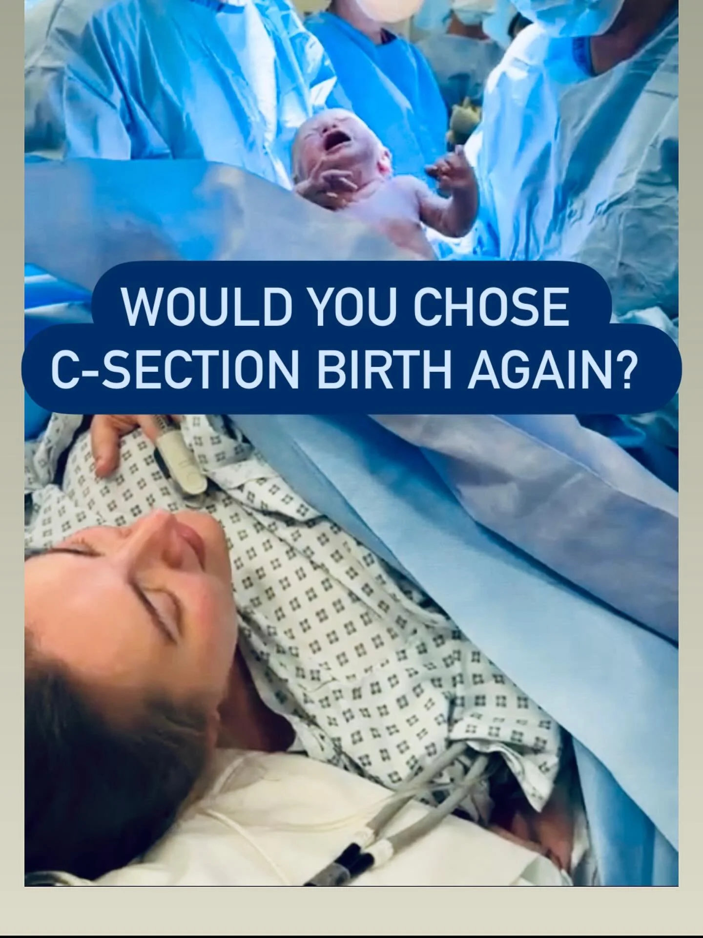 WOULD YOU CHOOSE A C-SECTION BIRTH AGAIN? 💭

I&rsquo;ll go first&mdash;

I had to have an emergency C-section with my son because I had a failed induction, developed an infection and wasn&rsquo;t progressing, while my baby&rsquo;s heart rate was dro