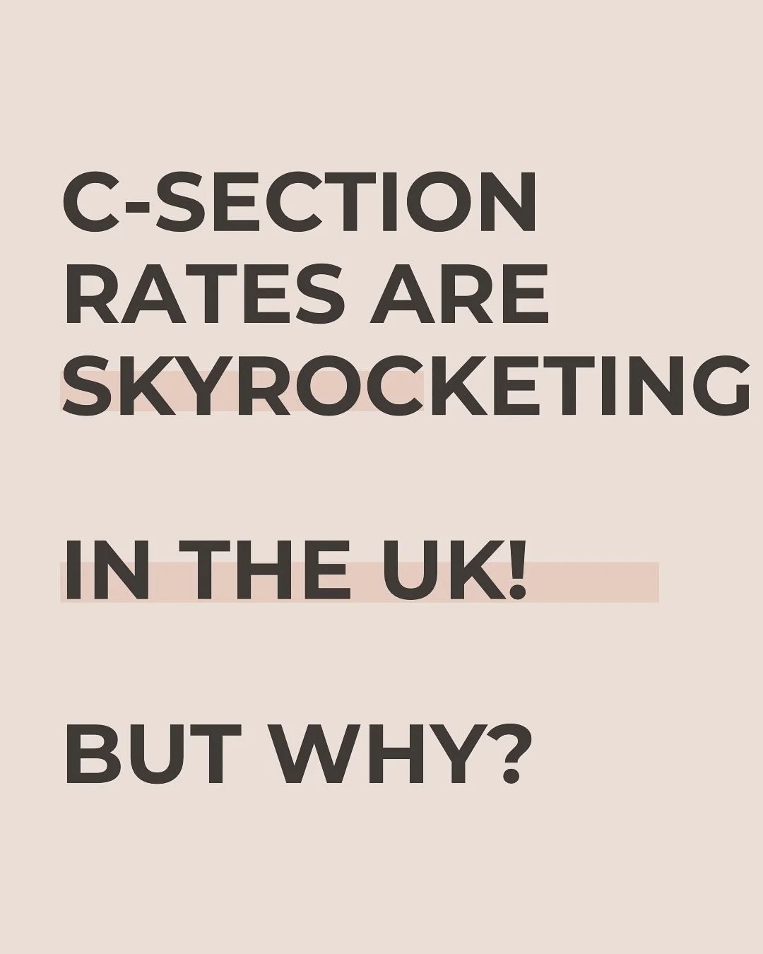 News headlines here or there &mdash; just ask a C-section mum why C-section rates are so high.
I reassure you, you&rsquo;ll get an answer 😏
And it&rsquo;s definitely not what you read in the news.

I won&rsquo;t dig too deep into this, as I think we