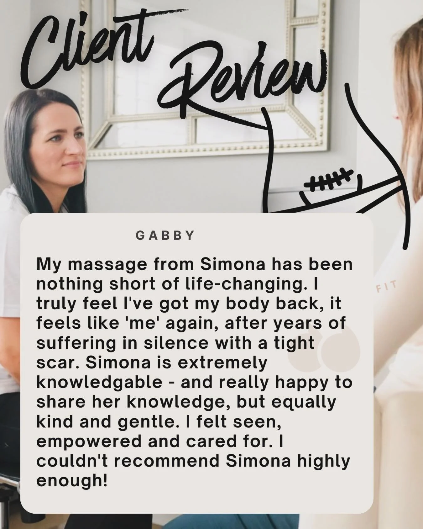 CLIENT REVIEW! 👇🏻 

This why I do what I do!!! I absolutely love helping my C-section mums to feel more comfortable and help their recovery process! 

I&rsquo;m truly honoured to be part of you story 🥰

Thank you ❤️🤍❤️🤍

Simi, your C-section lad