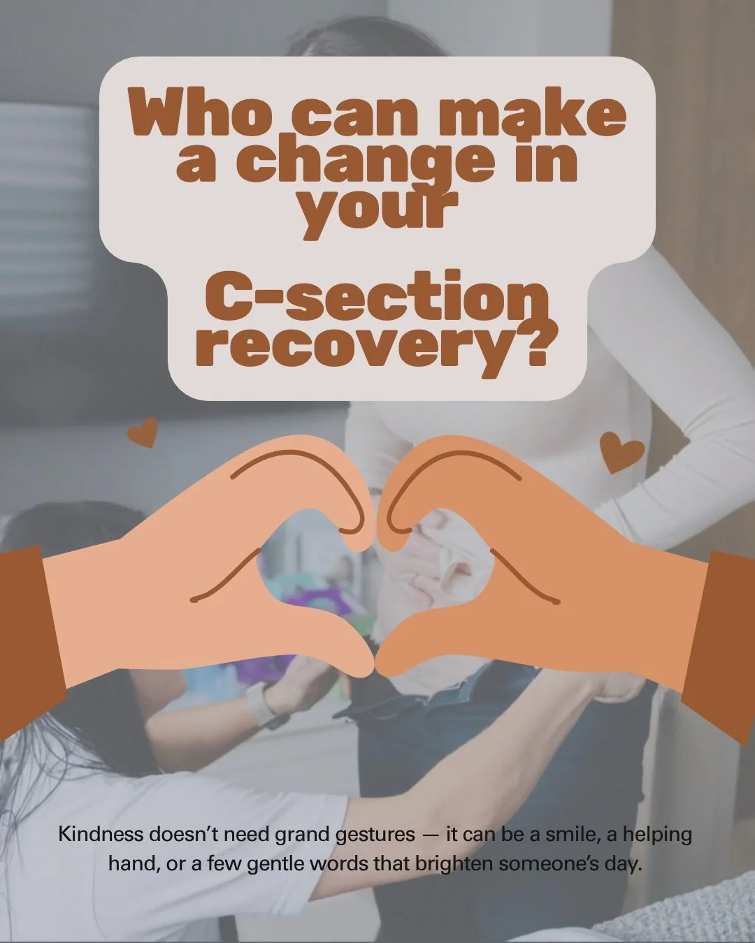 C-section recovery isn&rsquo;t just physical&hellip; 
and it&rsquo;s definitely not just &ldquo;you&rsquo;ve had your baby, you&rsquo;re fine now.&rdquo;

So many women are sent home and that&rsquo;s it. 
No real guidance. 
No real follow-up. 
Just e