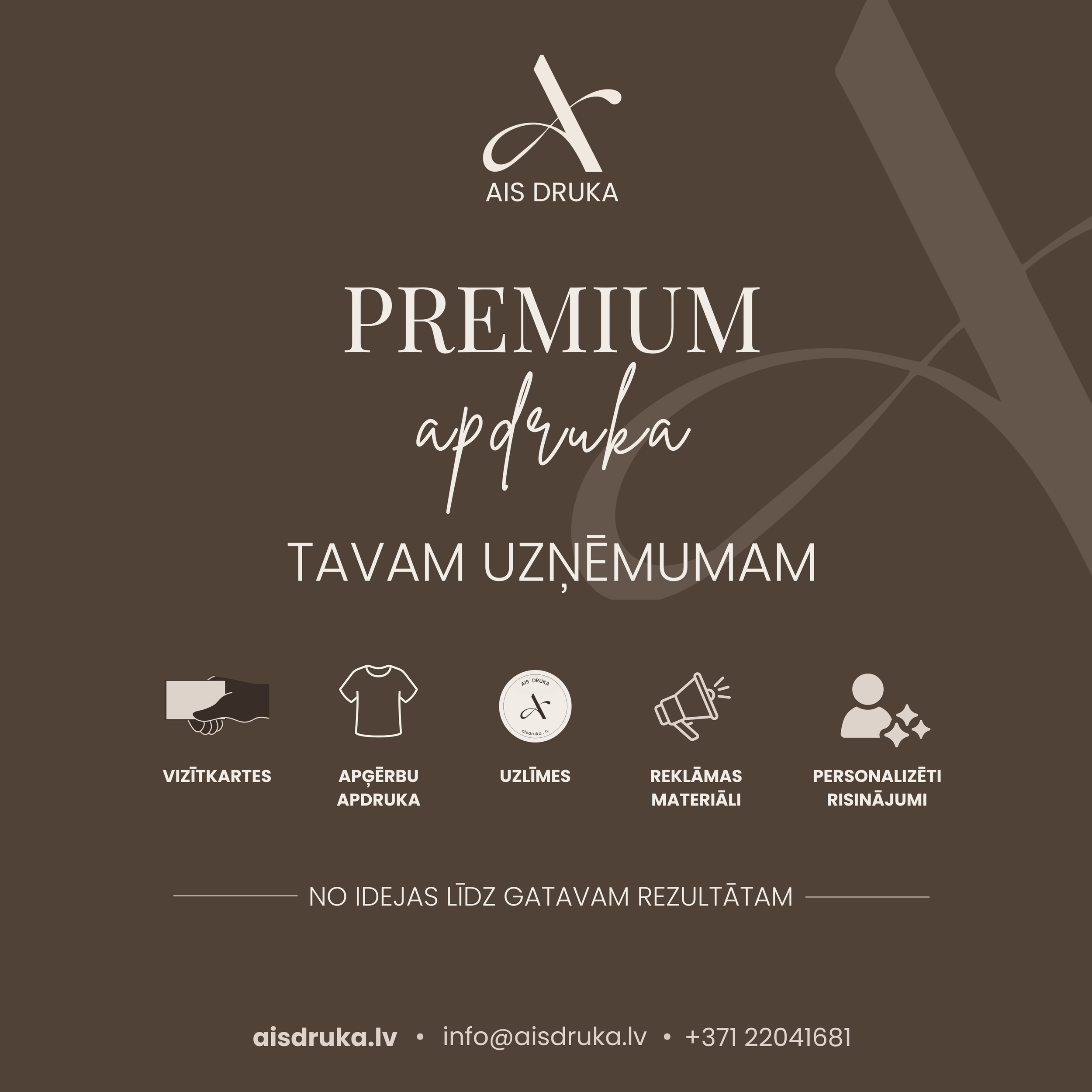 Premium apdruka Tavam uzņēmumam – kā kvalitatīva vizuālā identitāte palīdz augt biznesam