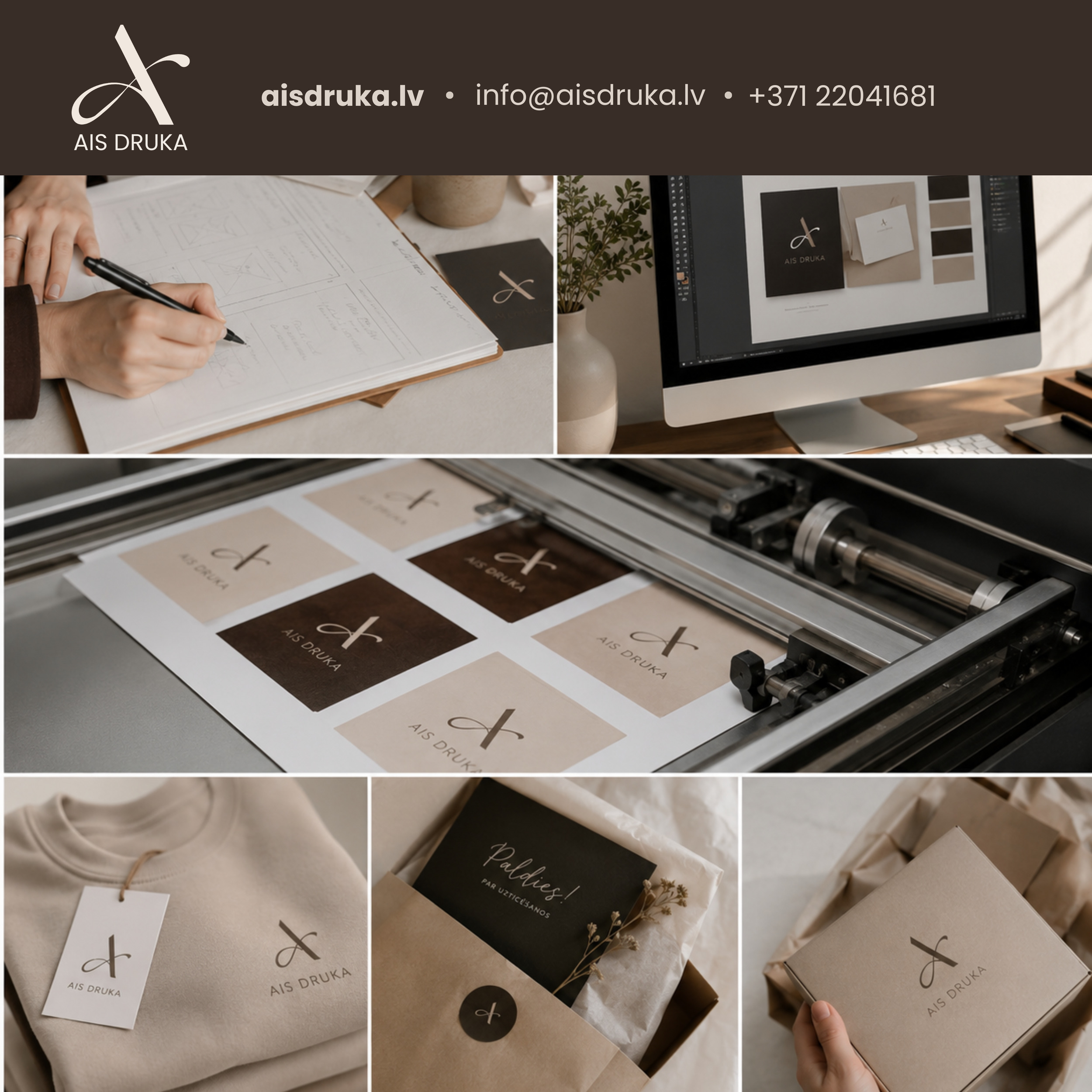 AIS DRUKA – Kvalitatīva druka un dizains, kas izceļ jūsu zīmolu