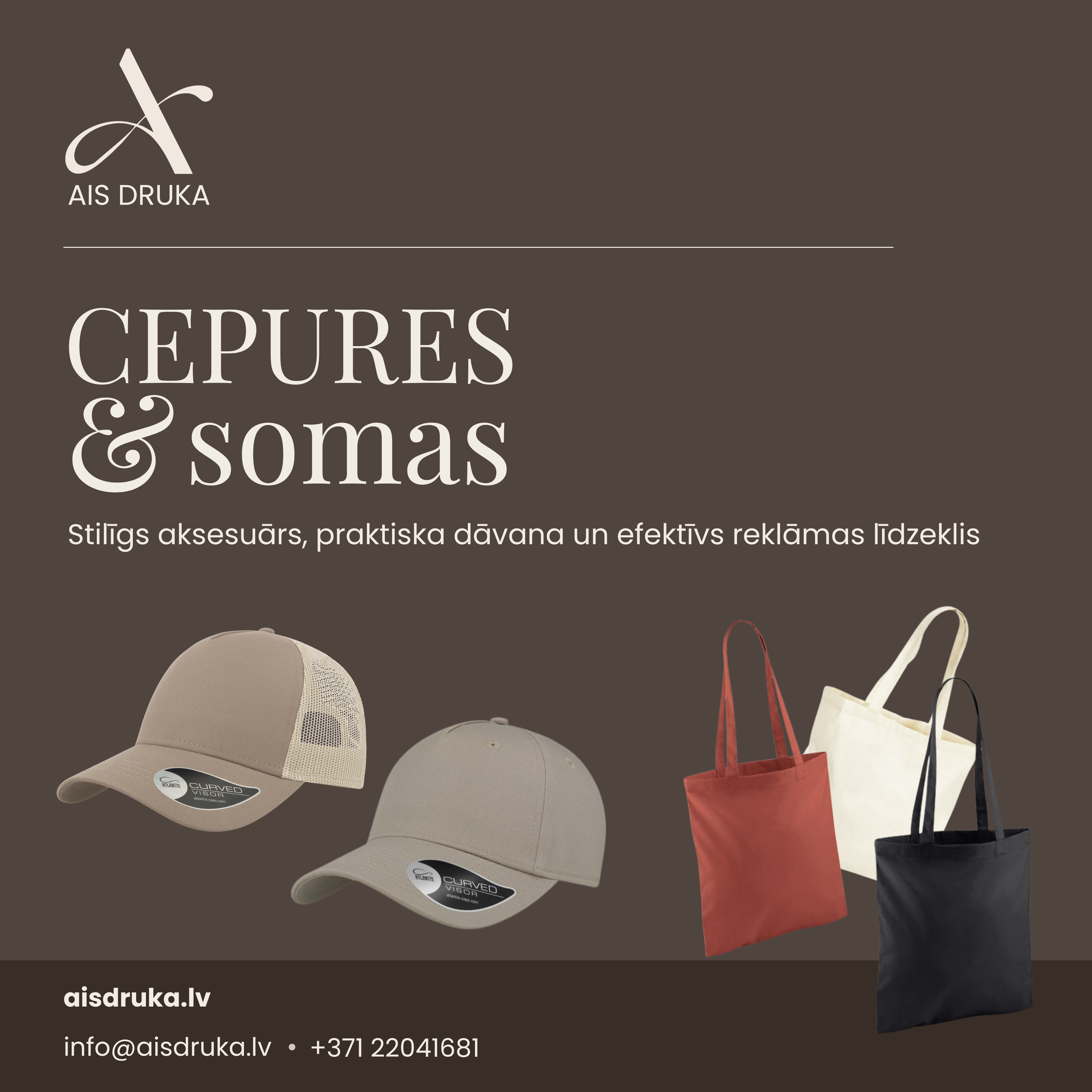Cepures un somas - praktiska reklāma ikdienai