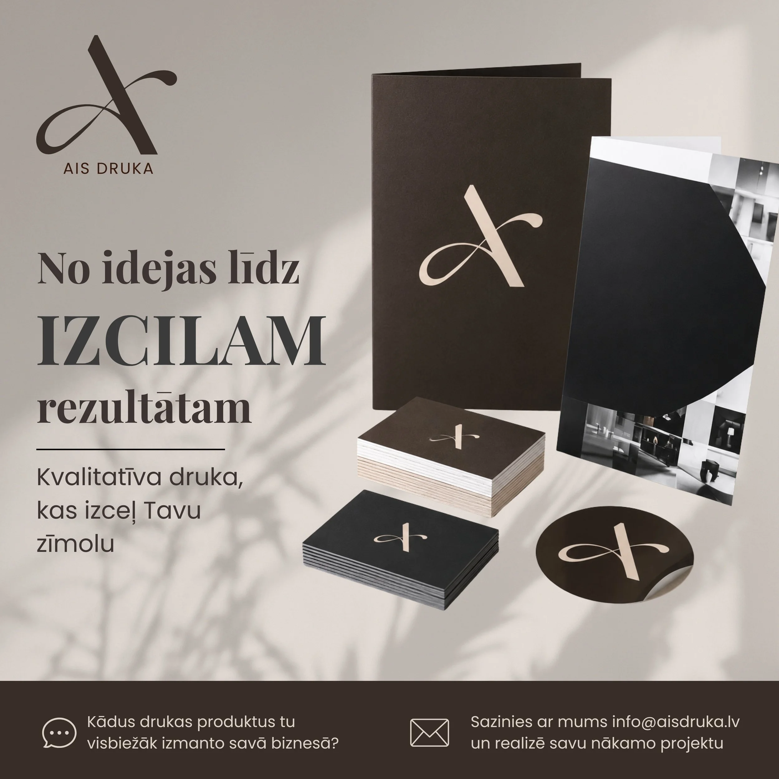 No idejas līdz izcilam rezultātam - kvalitatīva druka jūsu zīmolam