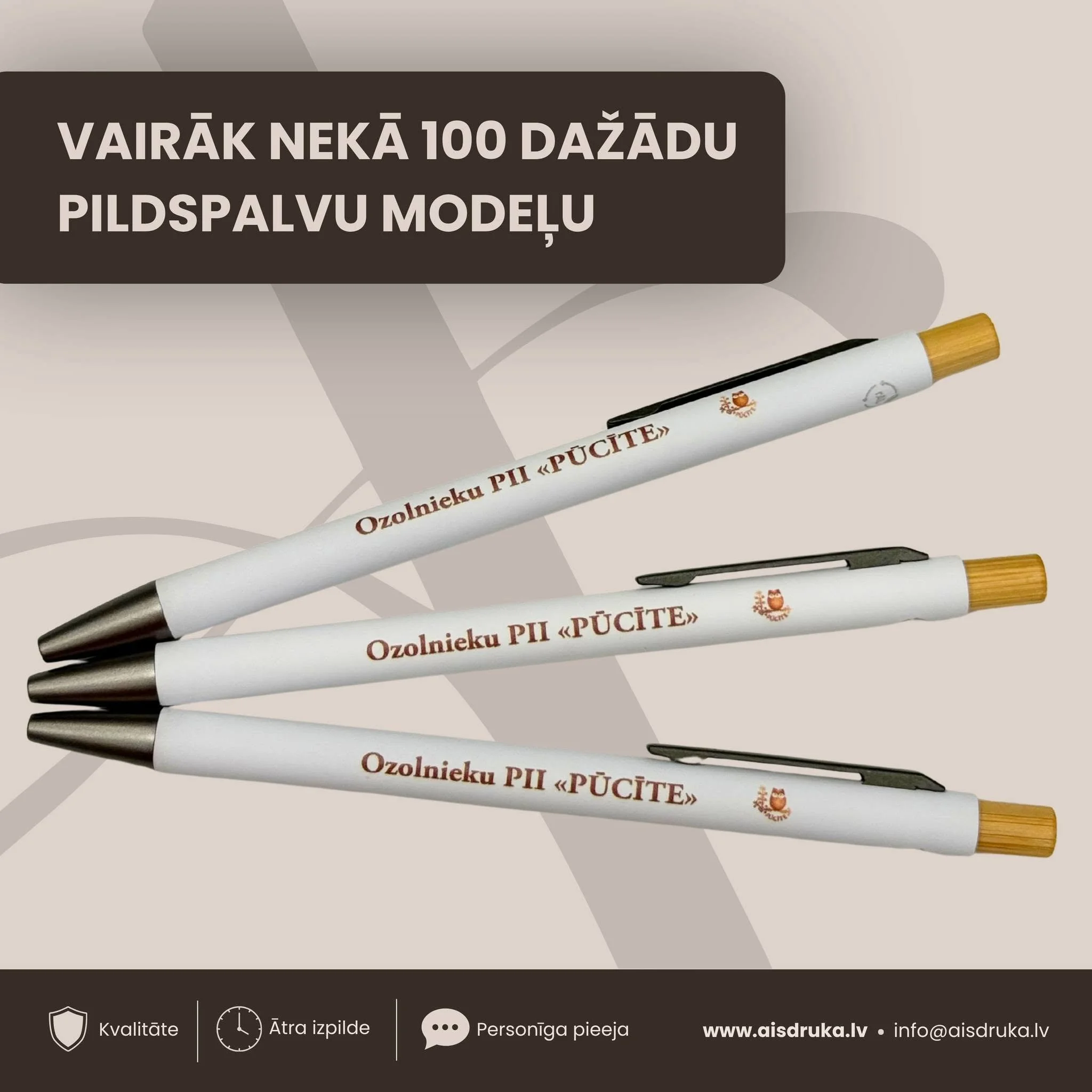 Pildspalva nav tikai rakstāmrīks – tā var kļūt par daļu no Tava zīmola!