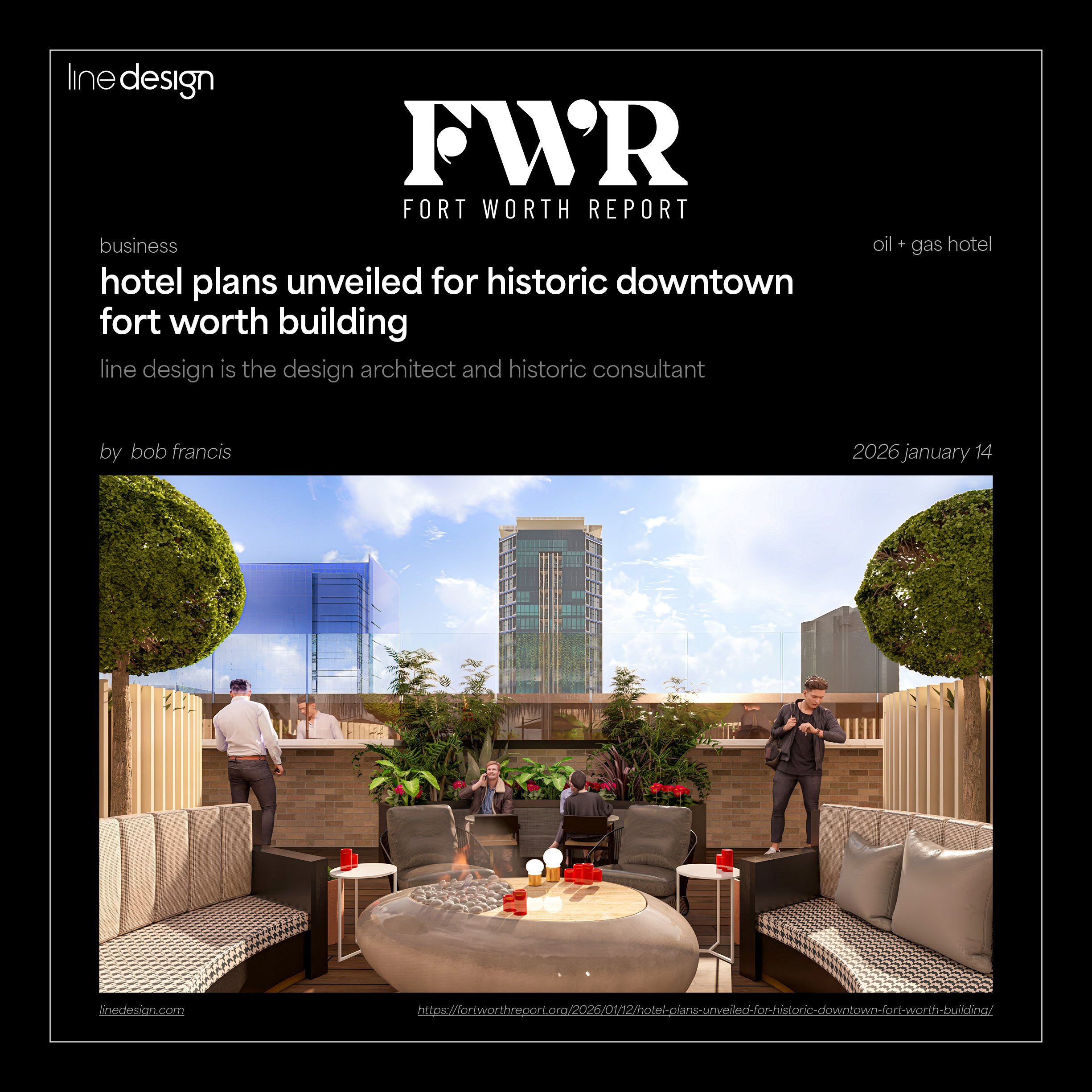 Oil and Gas Building Hotel in Downtown Fort Worth