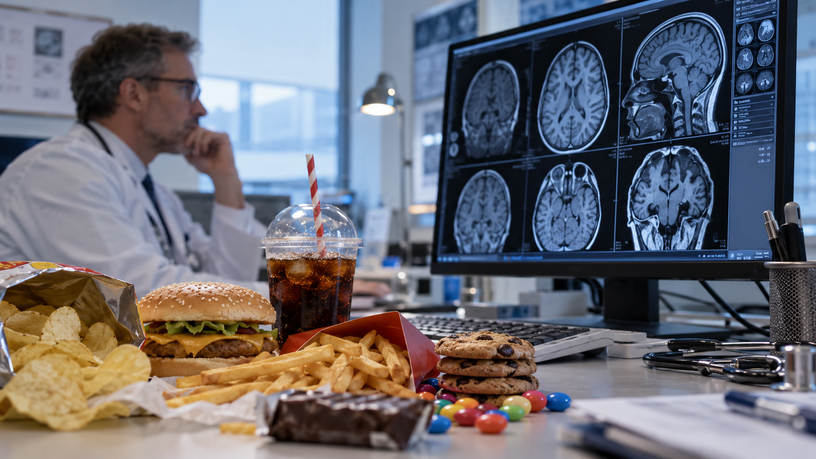 Alimentos ultraprocesados: encuentran una relación con lesiones cerebrales silenciosas